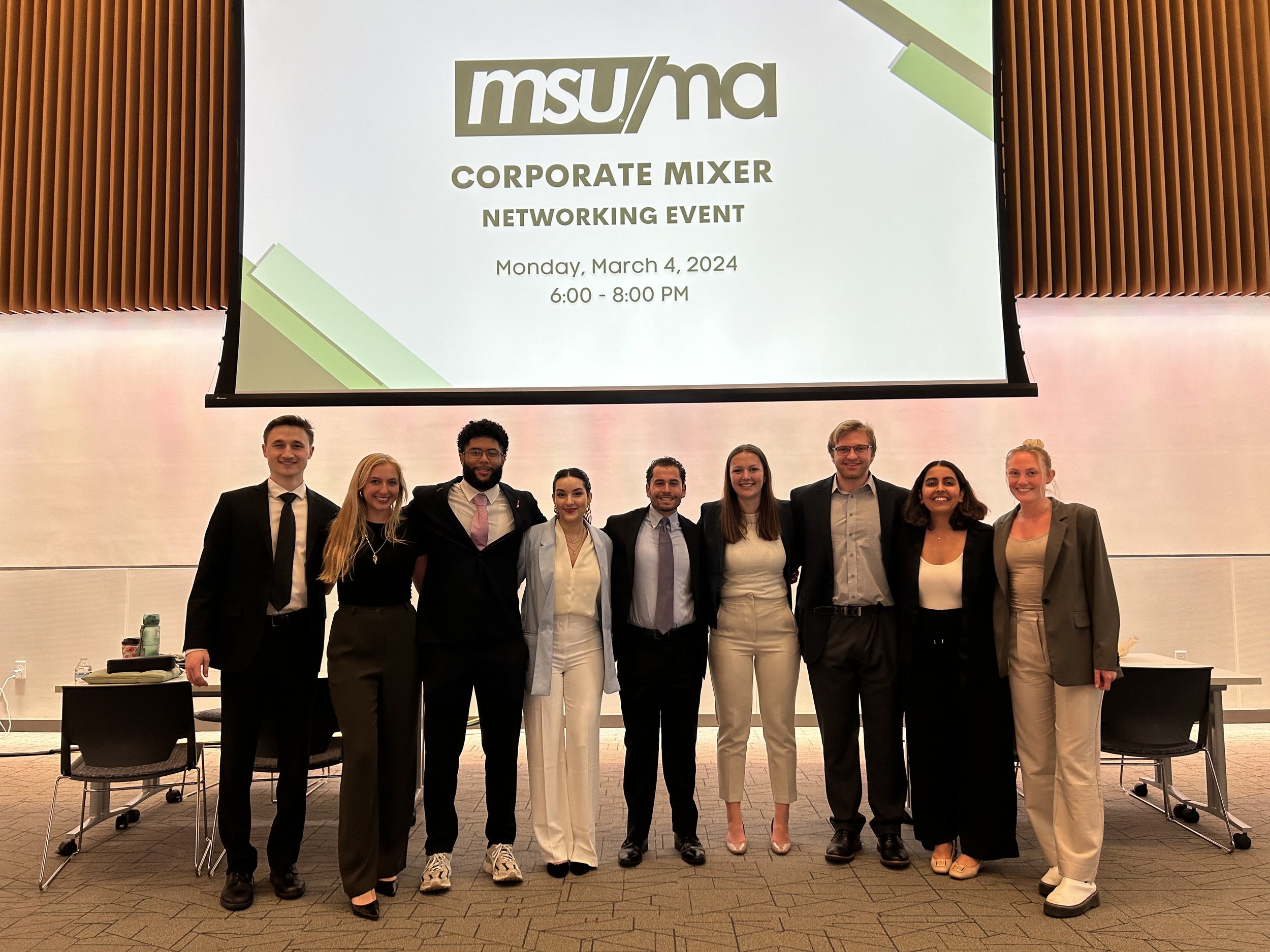 Our Executive Board for our Corporate Mixer!