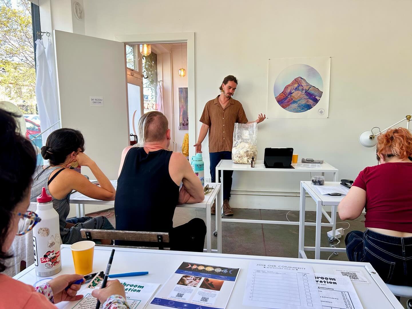 Unearthed wonders at our Earth Day Mushroom Magic! Big thanks to everyone who joined us for the fascinating journey into the world of fungi 🌱 Your enthusiasm and eagerness to grow your own mushrooms at home filled the room with vibrant energy. 

A s