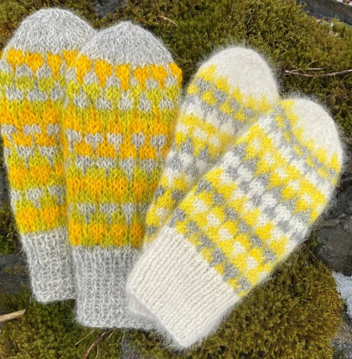 Sunshine Mittens Kit from Selbu Spinneri
