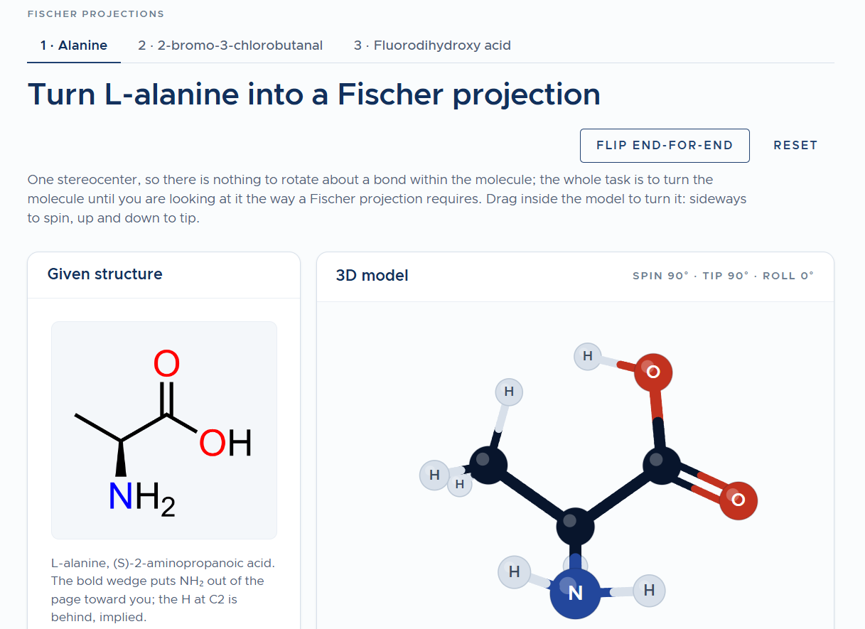 Fischer Projection Tutorial