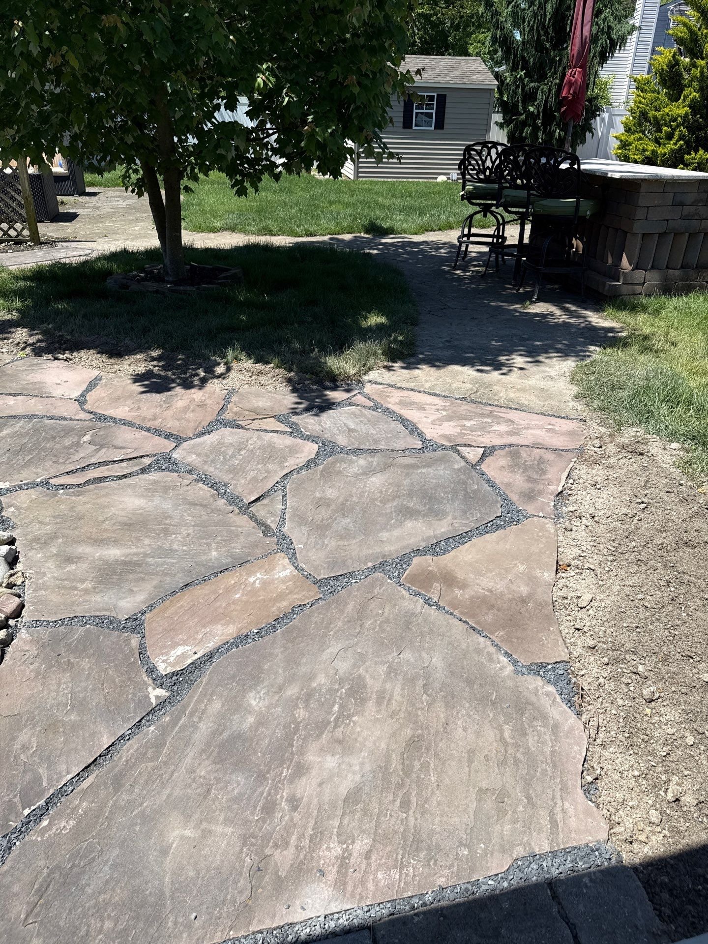 Flagstone Pathway Restoration That Revived a Backyard