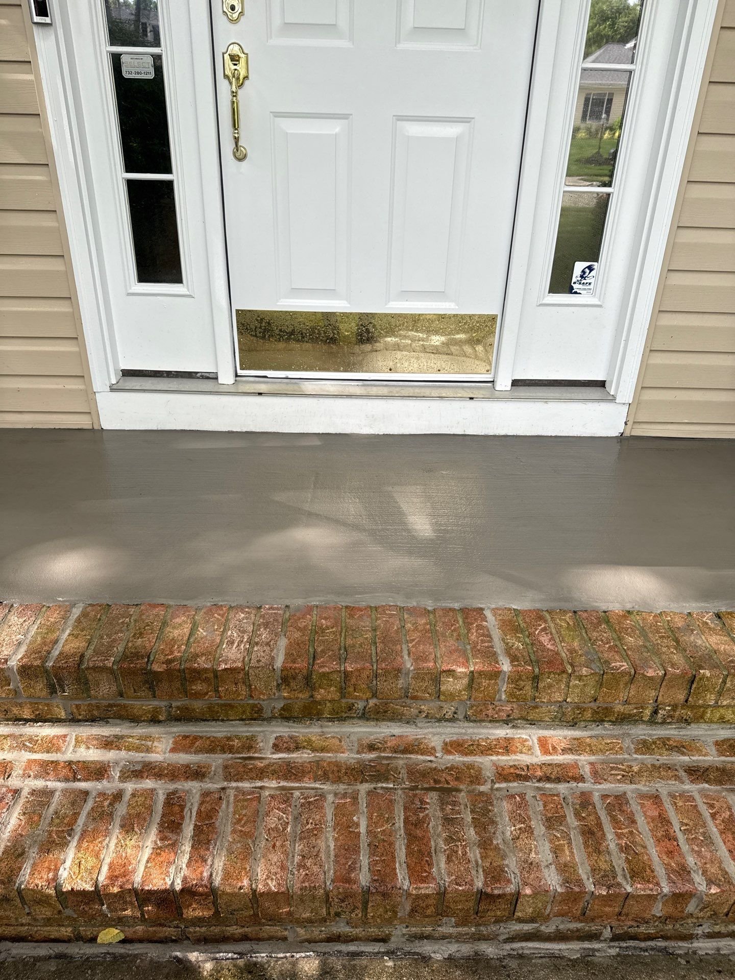 Concrete Overlay Revives Cracked Front Porch