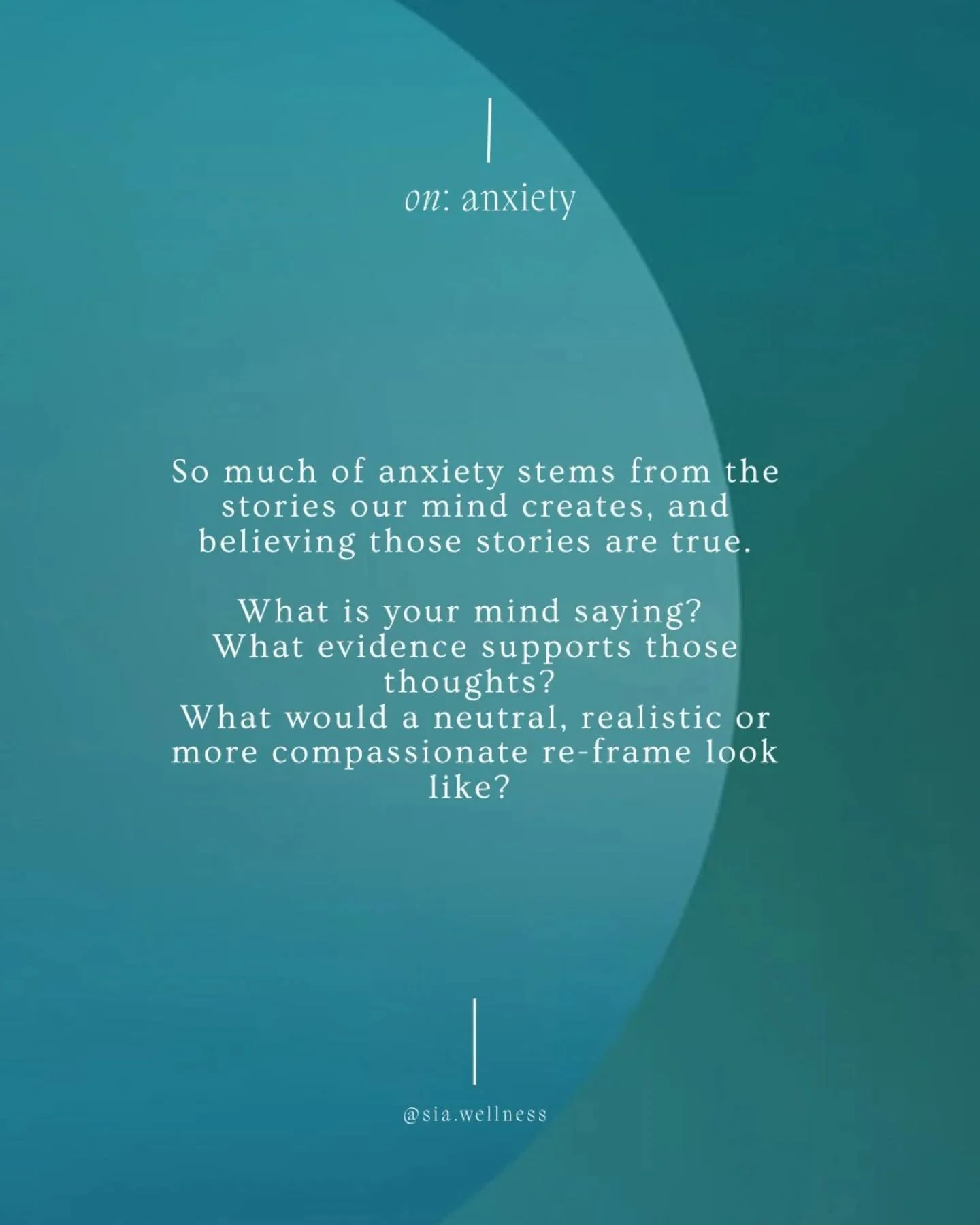 💭 What's your anxiety saying today? ⁣
⁣
*⁣
⁣
*⁣
⁣
*⁣
⁣
*⁣
⁣
#therapytools #personalgrowth #anxietyrelief #holistictherapy #cbttools