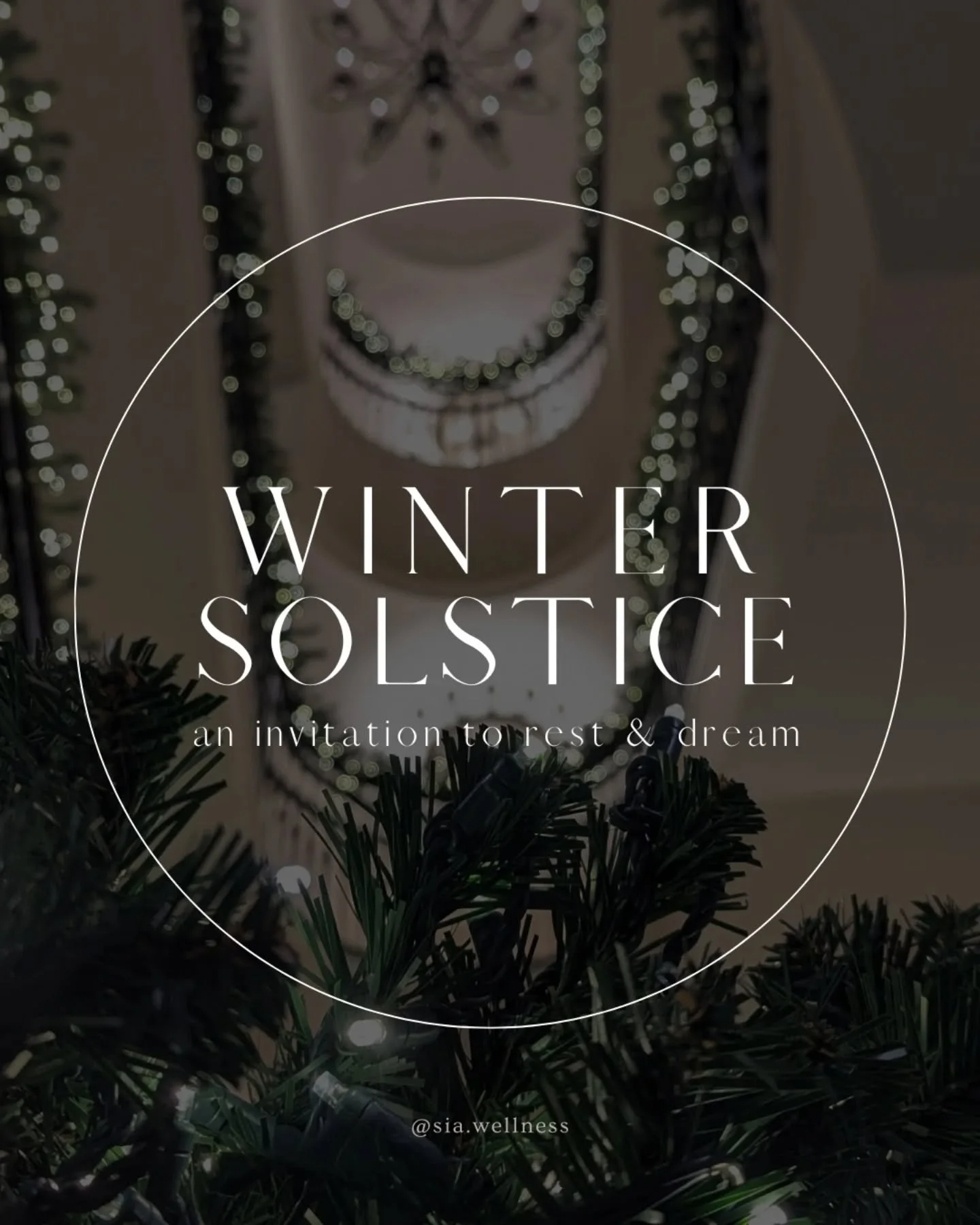 🌌 As we recognize the shortest day and longest night (in the northern hemisphere) of the year, we're invited to turn inward, be still, and remember the impermanent nature of things.⁣
⁣
While days feel dark, there is already a quiet change underway, 