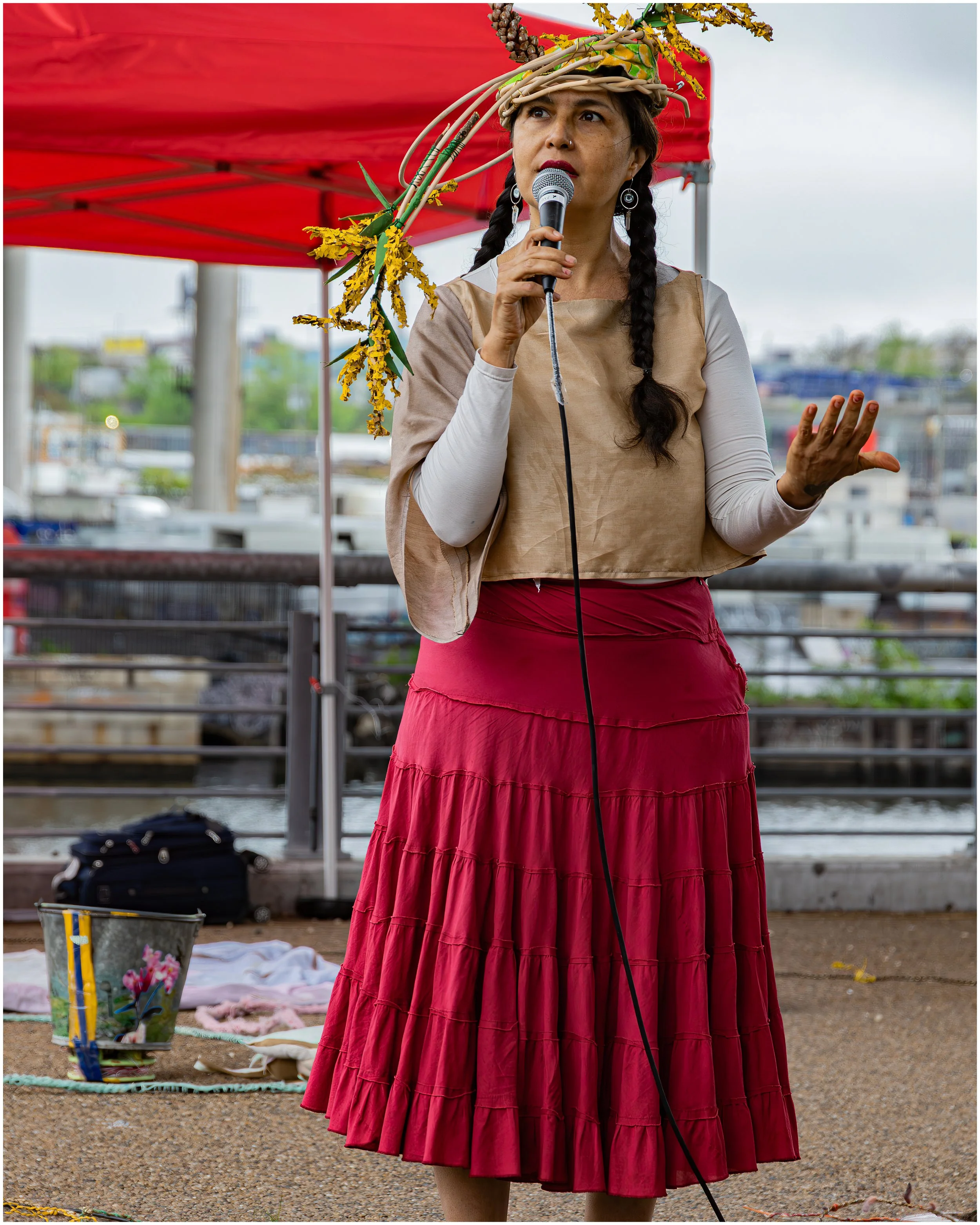    Living Soils Rising  , an eco-creative gathering in North Brooklyn, organized by artist Marina ‘Heron’ Tsalpina. 