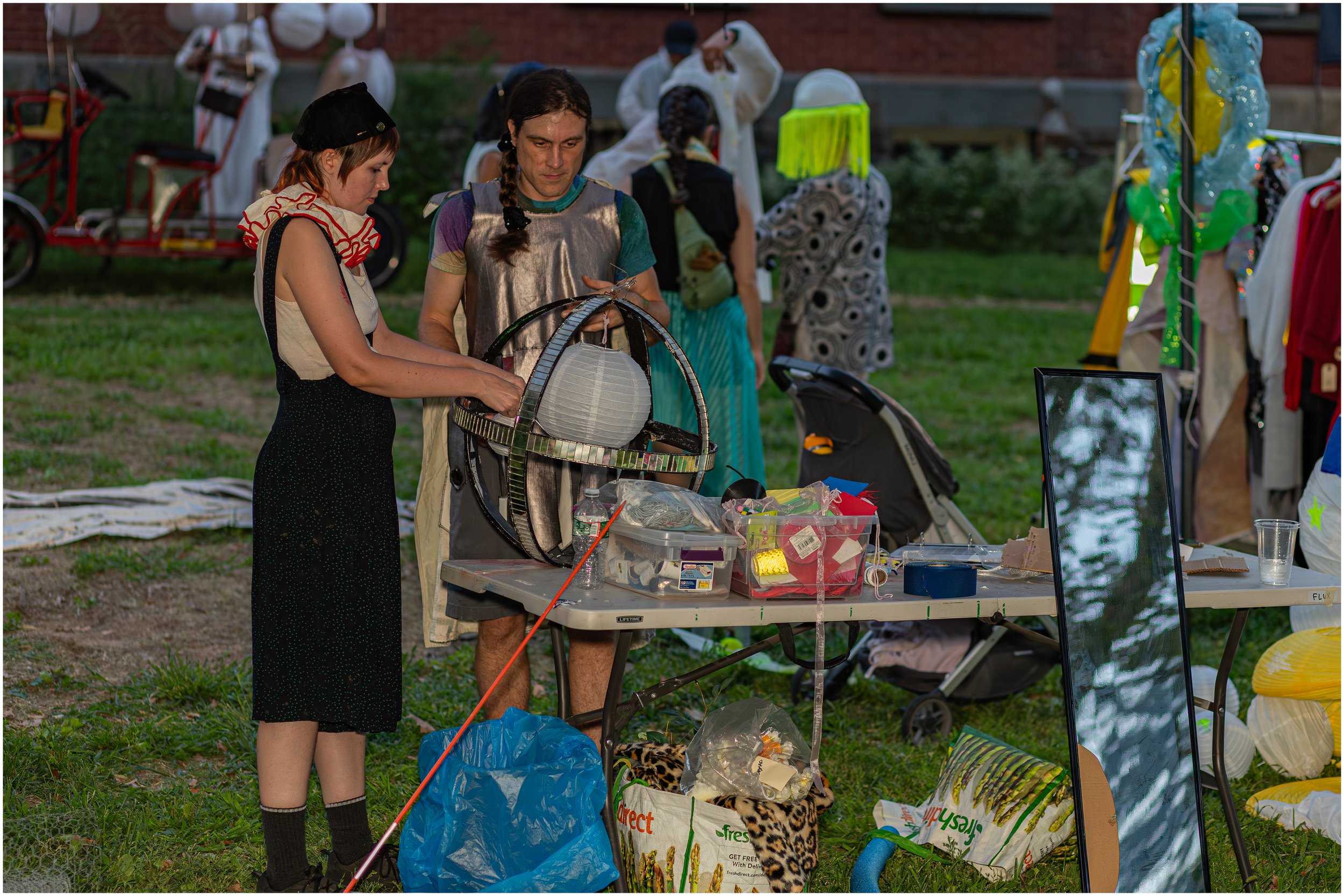    Flam­ing Crea­ture Crawl  , a&nbsp;sun­set lumi­nary parade at Governors Island curat­ed by Sal­ly Beau­ti Twin. 