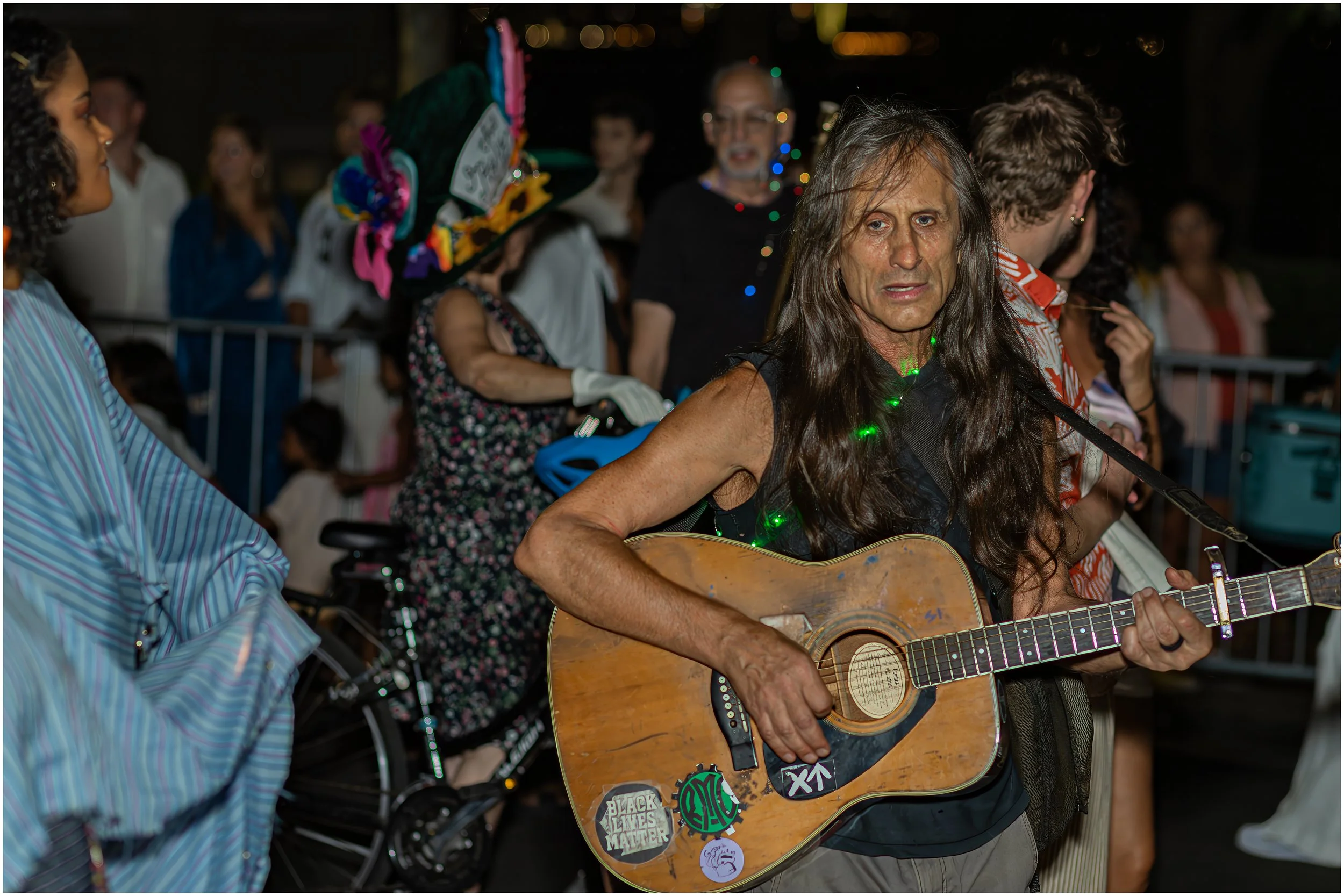    Flam­ing Crea­ture Crawl  , a&nbsp;sun­set lumi­nary parade at Governors Island curat­ed by Sal­ly Beau­ti Twin. 