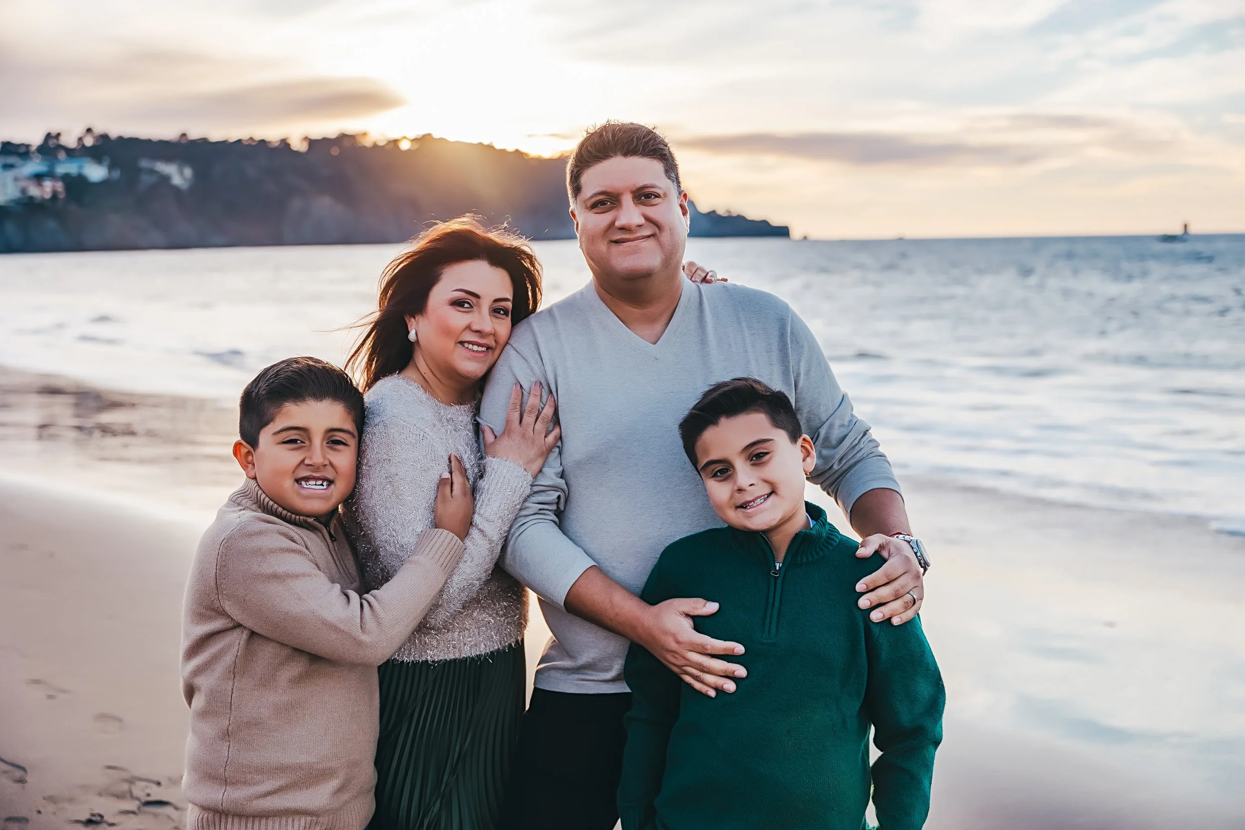 FAMILY PICTURED AT THE BEACH
