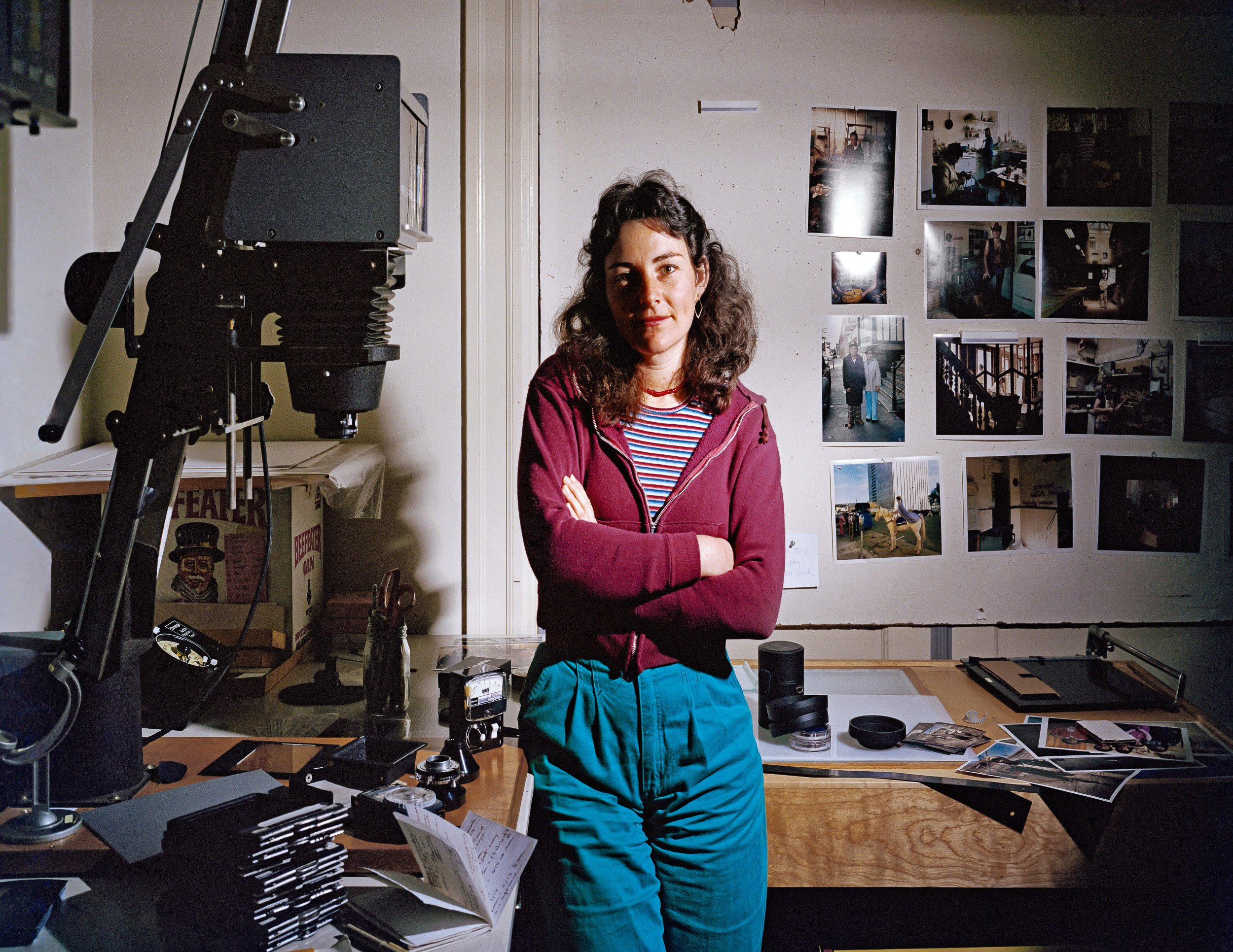   Janet Delaney in her Darkroom at 62 Langton Street, 1981  