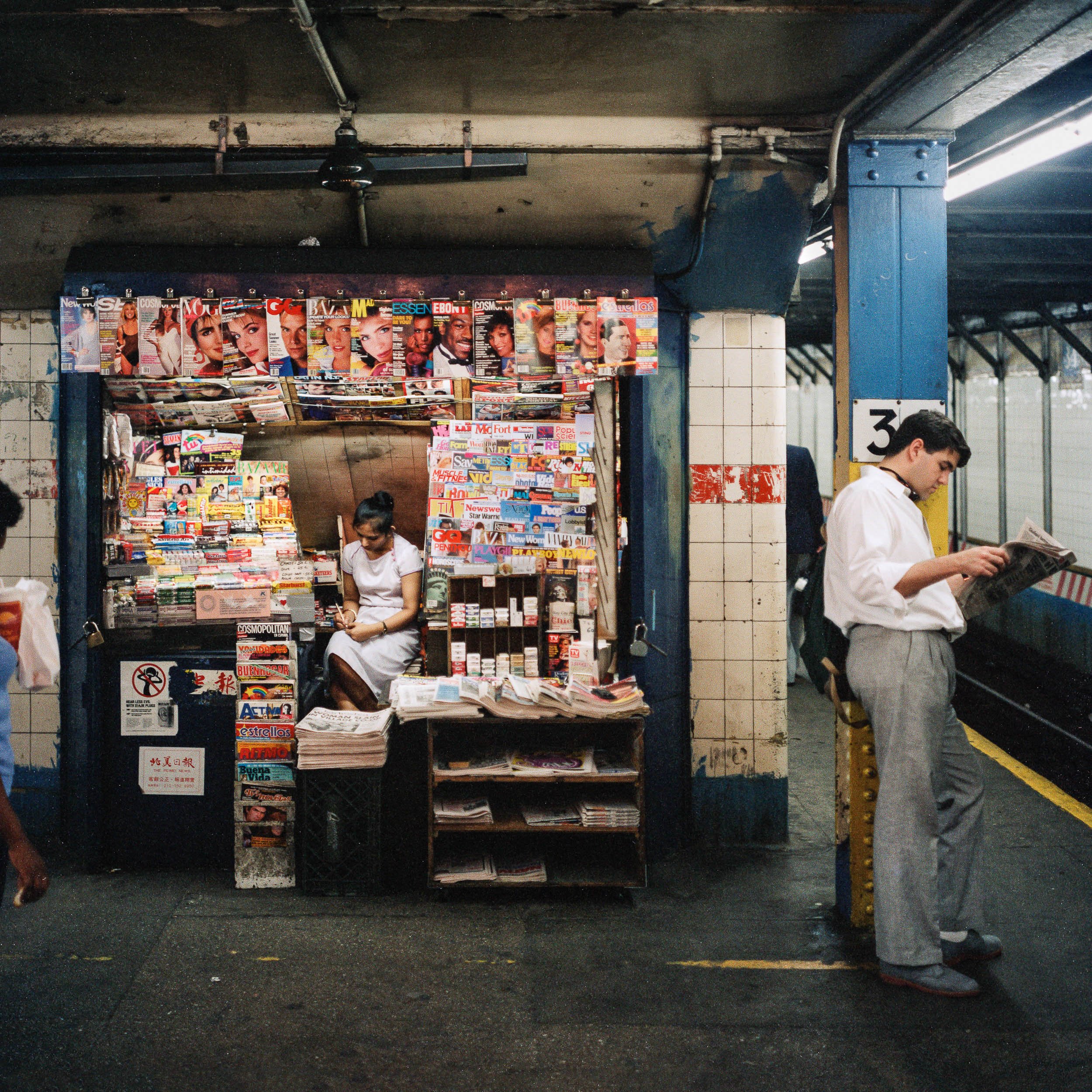   Newsstand in the Subway, 1985  