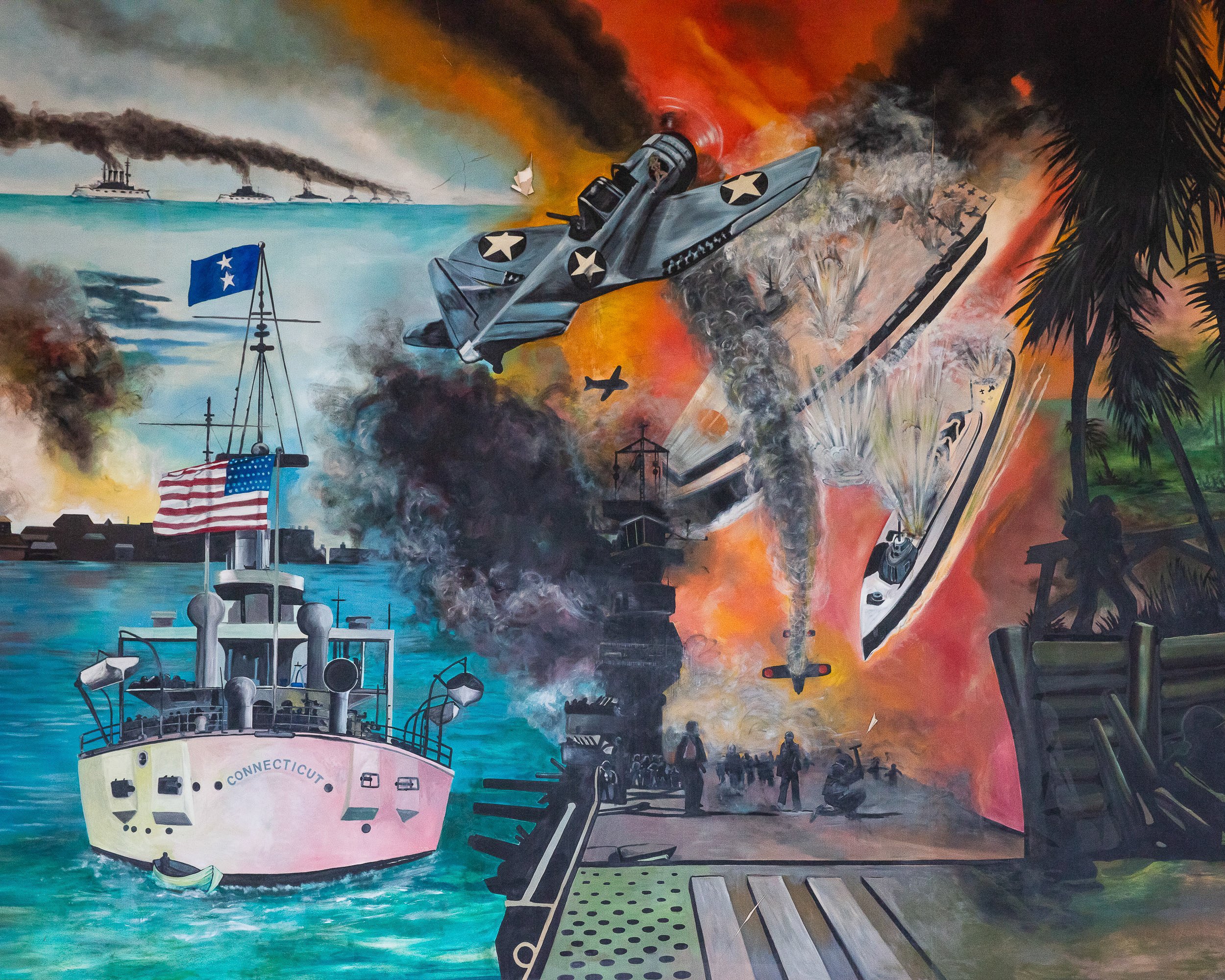   Naval History Mural, Administration Building, 2022  