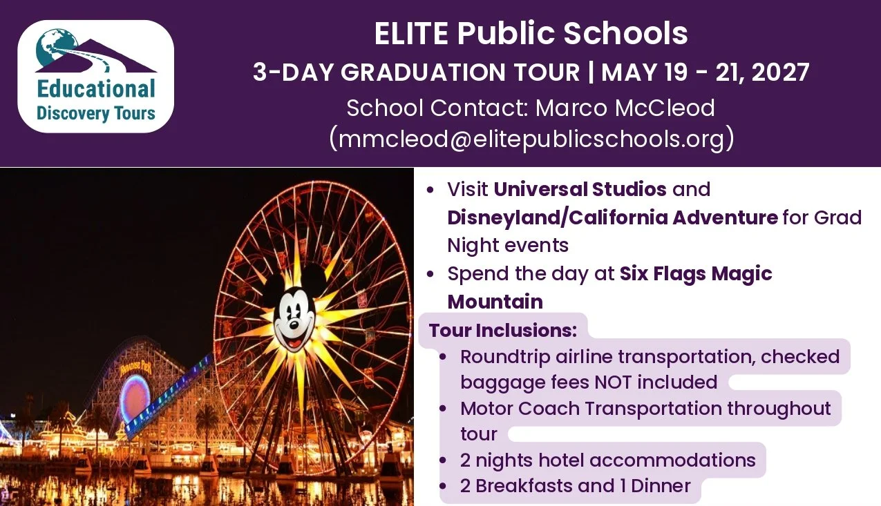 Elite Public Schools 3-Day Graduation Tour