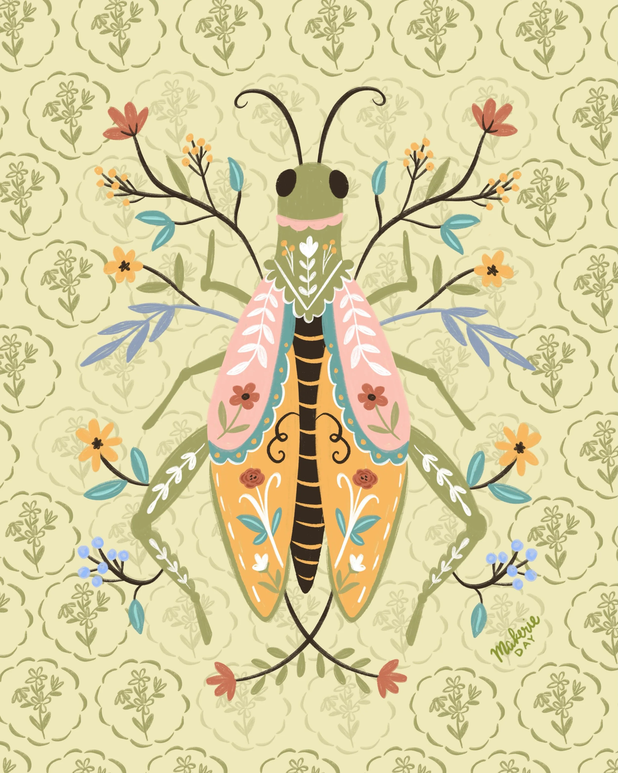 Did you know grasshoppers can only jump forward&hellip; never backward? 🌻🦗

That feels a lot like this season of life for me. I&rsquo;ve been taking a giant leap of faith into art licensing&hellip; following a new path for my artwork and trusting t