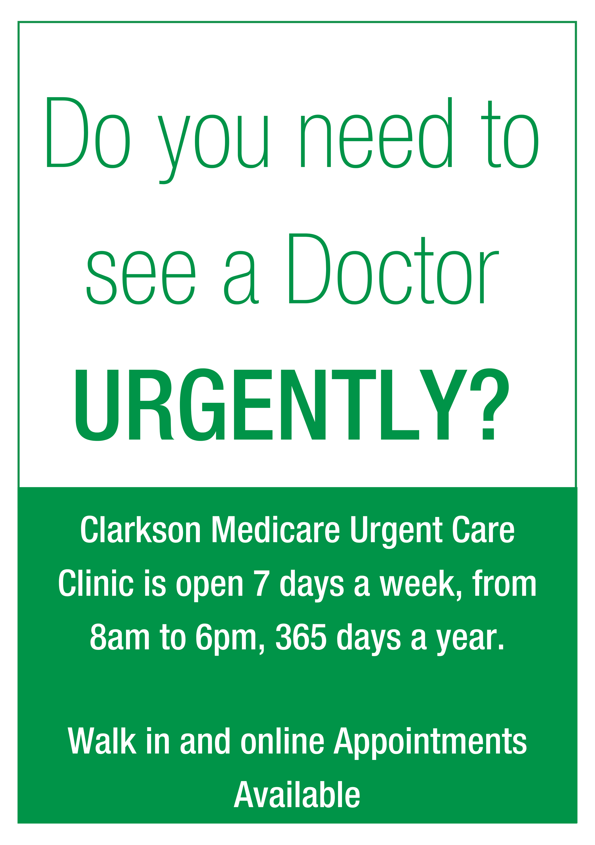 Clarkson Urgent Care