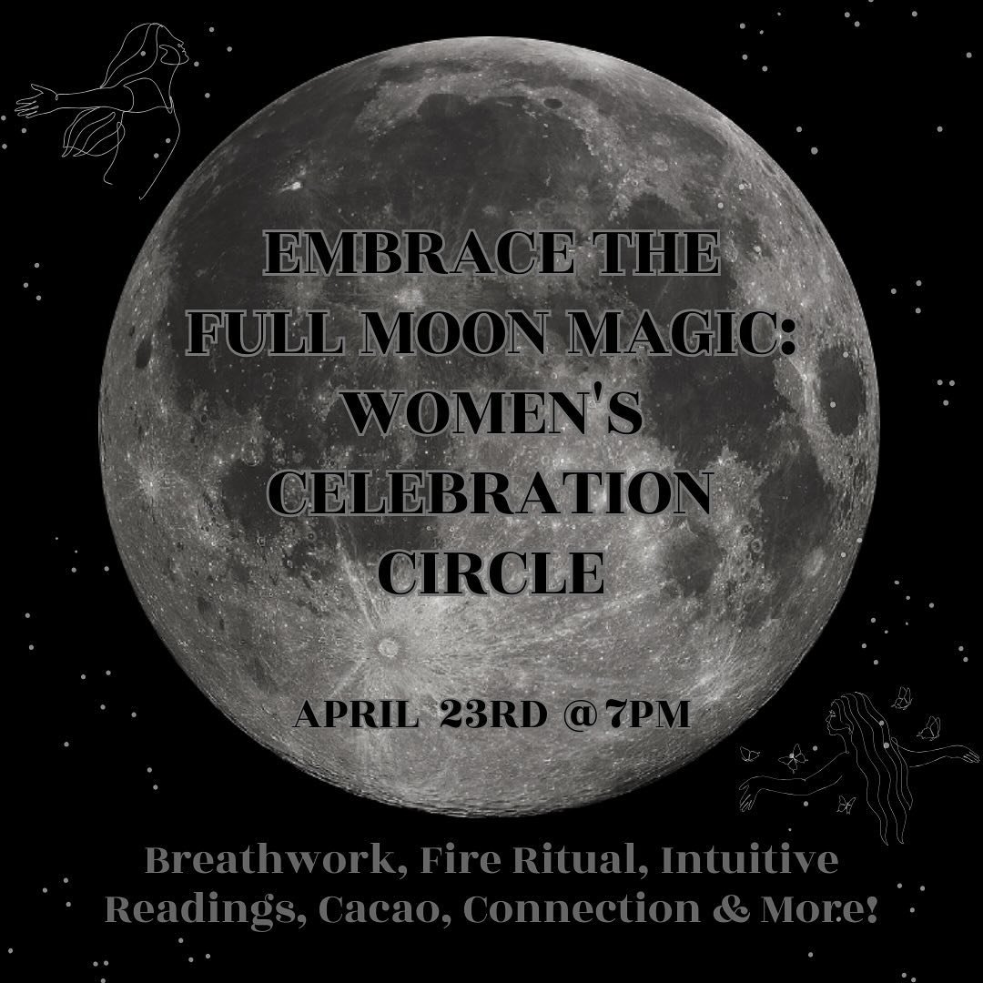 ♀️🌕TOMORROW!!🌕♀️

Just one more sleep until our Embrace the Full Moon Magic: Women&rsquo;s Celebration Circle!🌕♀️

Have you gotten your ticket yet?!

So excited for this collab with Priestess, Healer, Alchemist, and Breathwork Facilitator @dawnros
