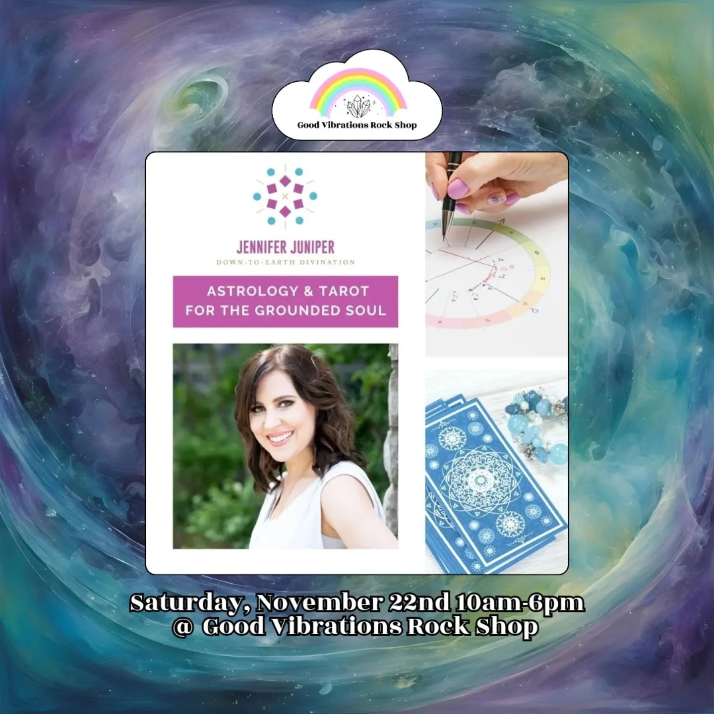 🌙✨Astrology &amp; Tarot Readings with Jennifer Juniper✨🪐

Looking for clarity, confidence, or a little cosmic insight?✨

Jennifer Juniper blends astrology, tarot, and intuitive guidance to help you better understand your unique energy and how to mo