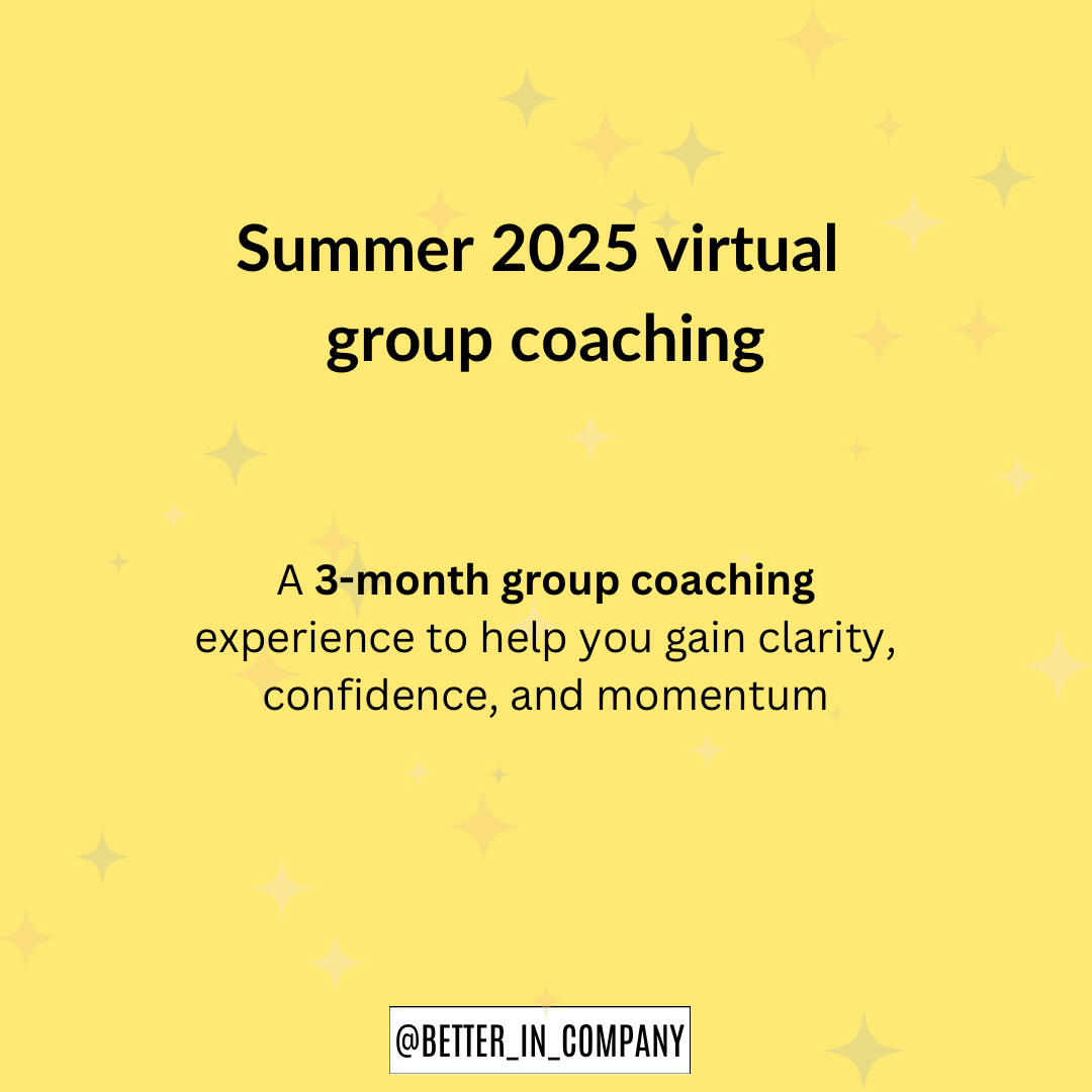 Summer Virtual 2025 Group Coaching