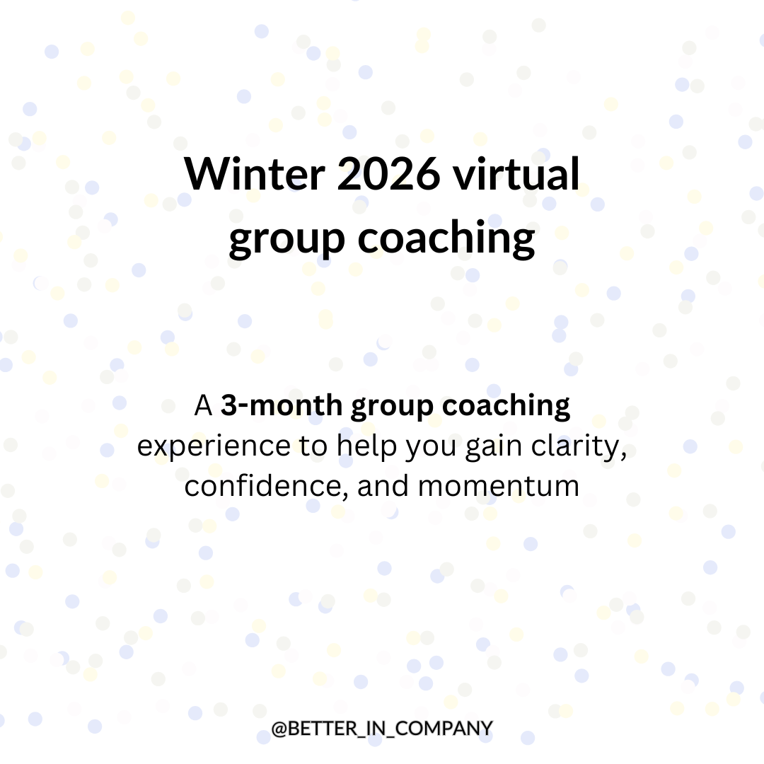 Winter 2026 Virtual Group Coaching