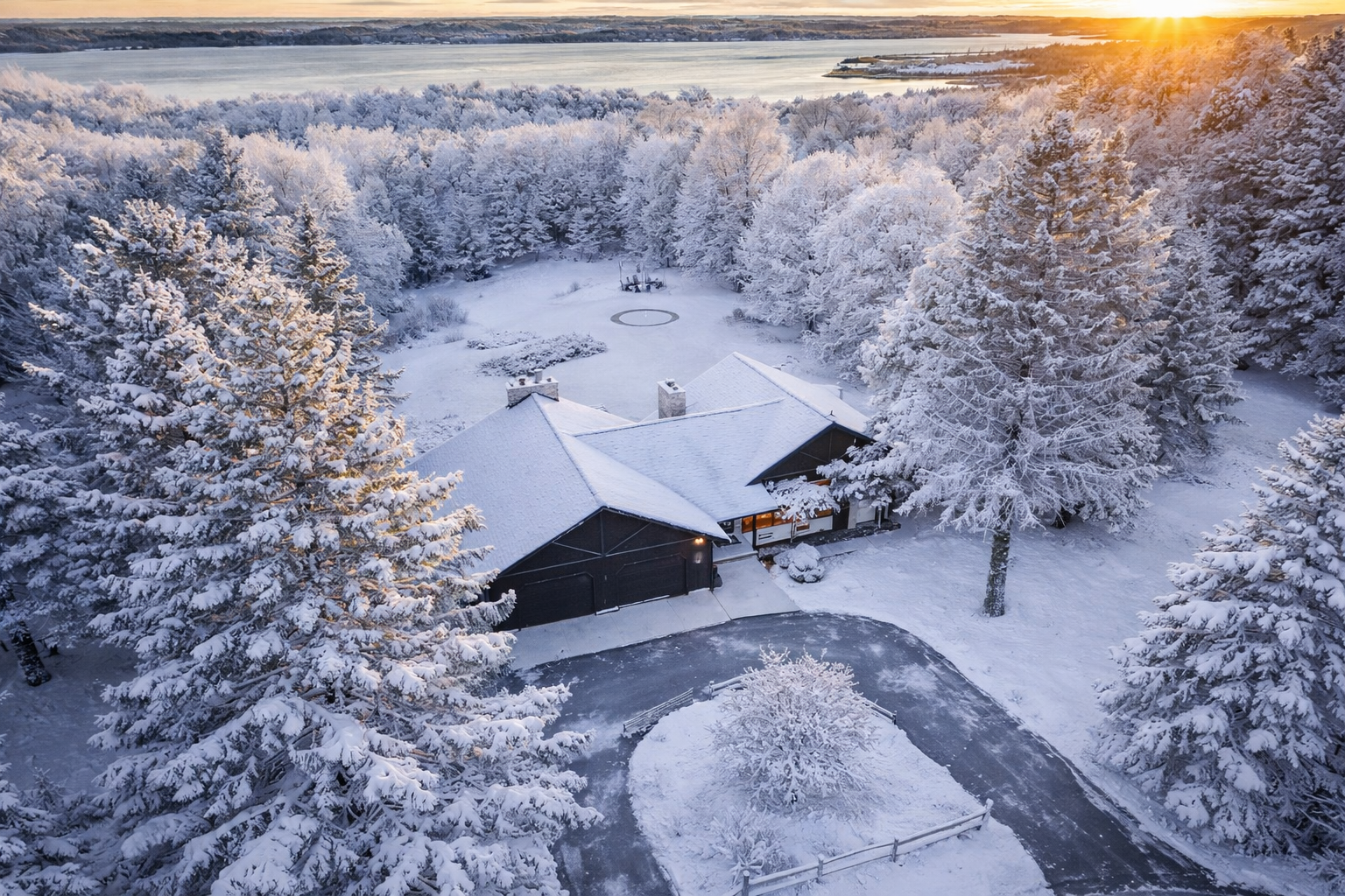The Bellaire Extraordinaire a spacious home in Shanty Creek Resort. The spacious backyard includes a barrel sauna, jacuzzi, firepit, private par-3 hole w/ putting green, playground, cornhole, frisbee golf, and beautiful views!