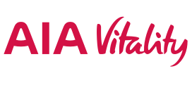 AIA Vitality logo in red and pink text