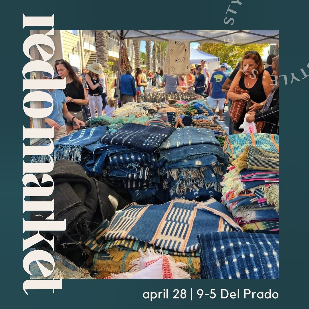 This Sunday! Mark your calendars and be sure to stop by one of my favorite yearly spring markets held in Dana Point - REDO MARKET (@redo_market) for the best in vintage. In addition to an amazingly cool selection of clothing, art, furniture, fabrics,