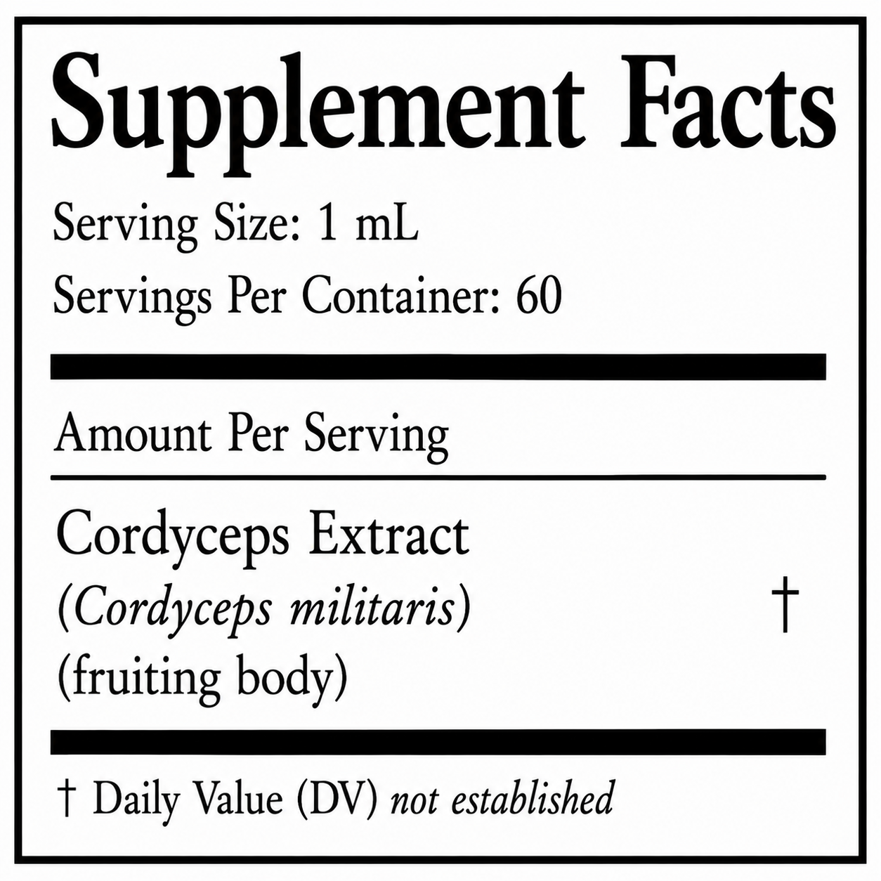 Cordyceps supplement facts.png