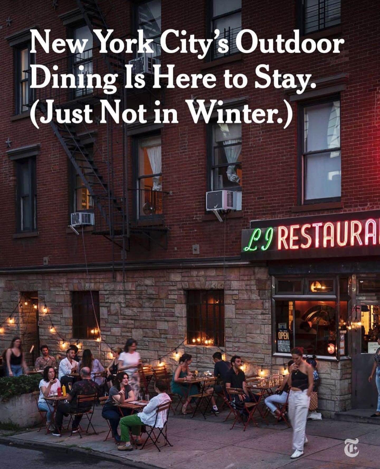 Get ready for the upcoming NYC regulations for outdoor dining with a custom dining shed created from a recycled shipping container. Fully customizable and DOT compliant, we&rsquo;ll transport and store the container for you during the winter months.
