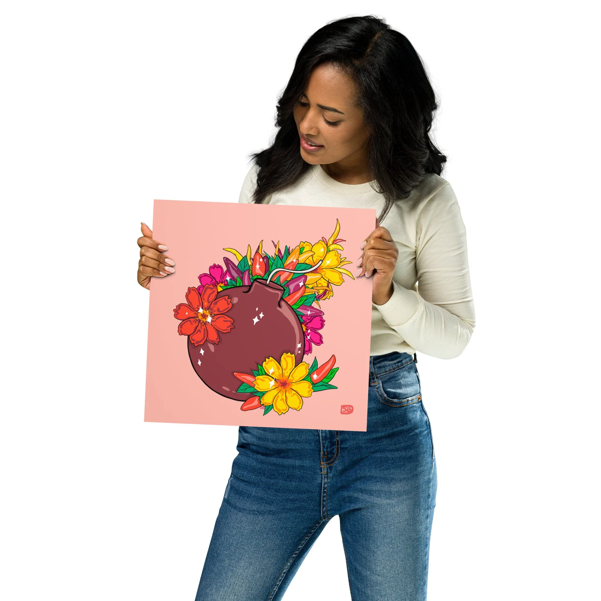 Bombshell Matte Paper Poster — ChiChi Mongo Art & Illustration