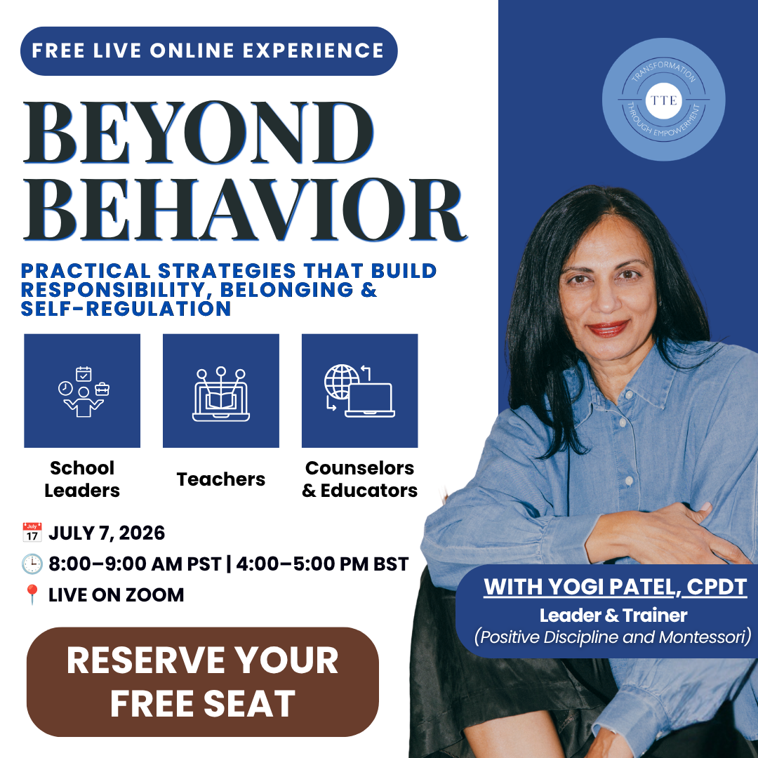 FREE LIVE ONLINE EXPERIENCE: Beyond Behavior Practical Strategies That Build Responsibility, Belonging, and Self-Regulation