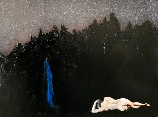 Jennifer Heerey, Repose, Oil on cradled wood panel, 9" x 12"