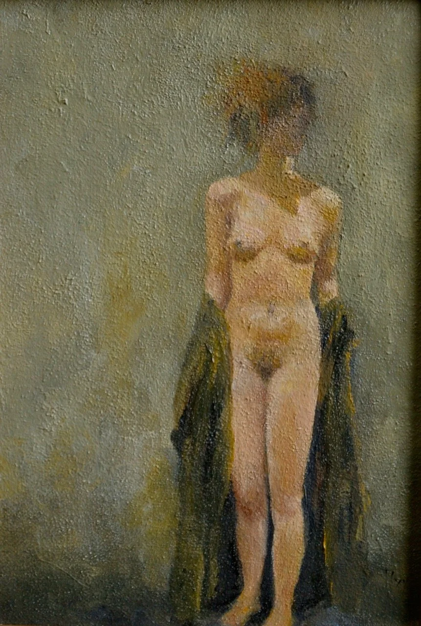Tabby Ivy, Nude Study, Oil, 11" x 7"
