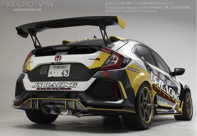 J'S RACING FX-PRO Full Titanium Muffler Dual 70RR/70RS Exhaust (FK8) - Amston Garage