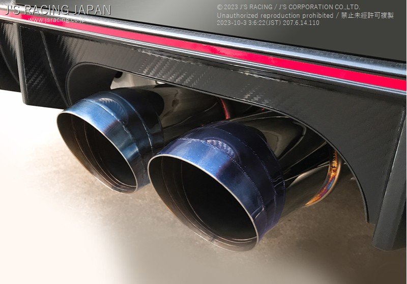 J'S RACINGSUS Exhaust Plus Dual 70RS Catback Exhaust (FK8) - Amston Garage