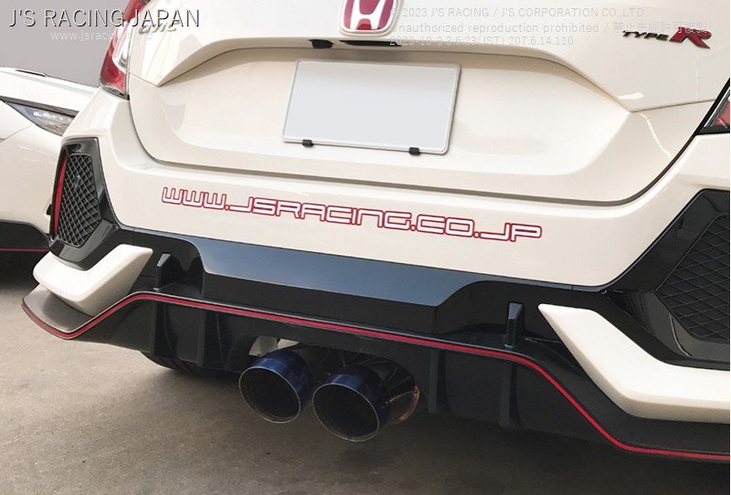 J'S RACINGSUS Exhaust Plus Dual 70RS Catback Exhaust (FK8) - Amston Garage