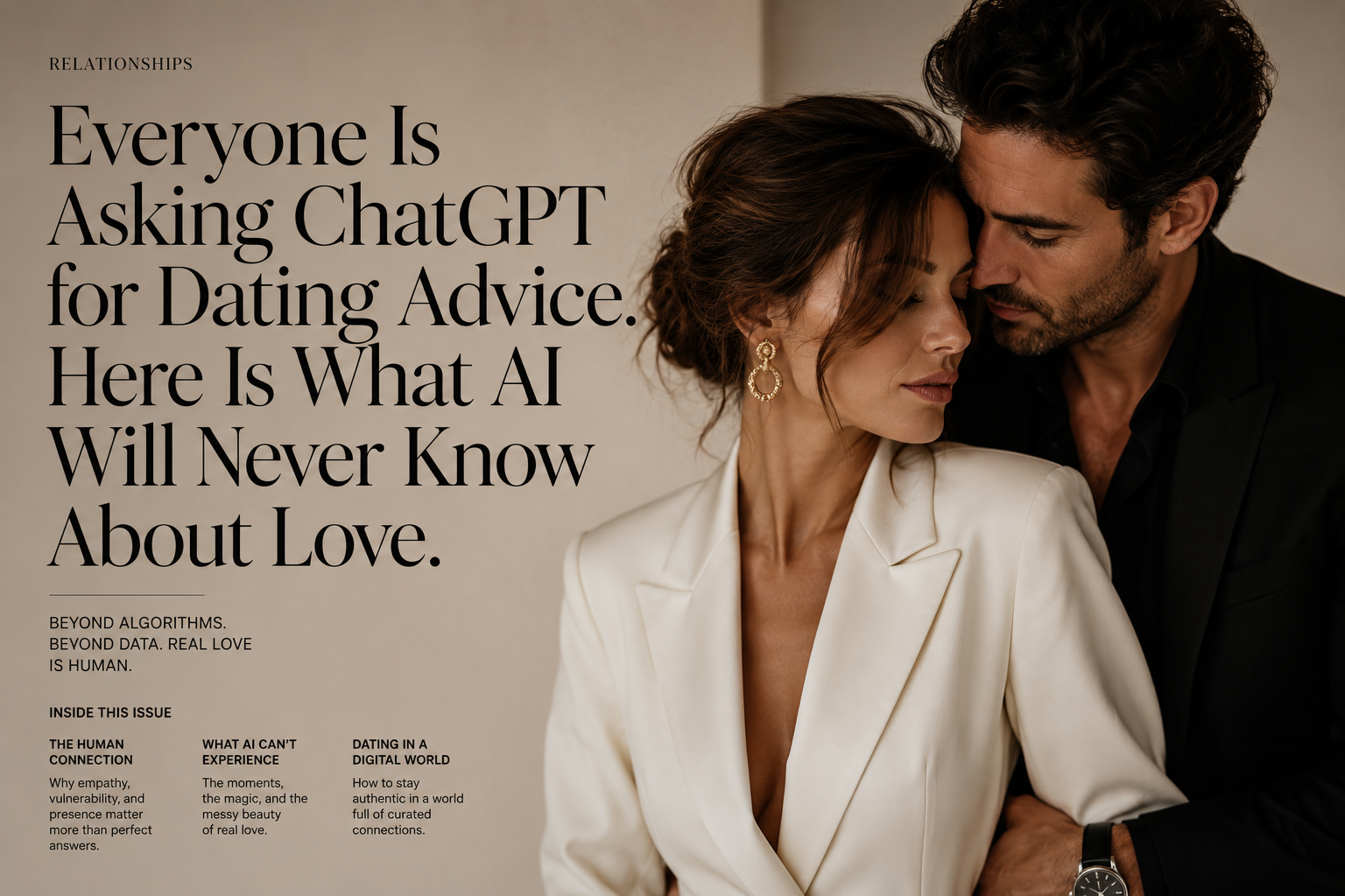 Everyone Is Asking ChatGPT for Dating Advice. Here Is What AI Will Never Know About Love.