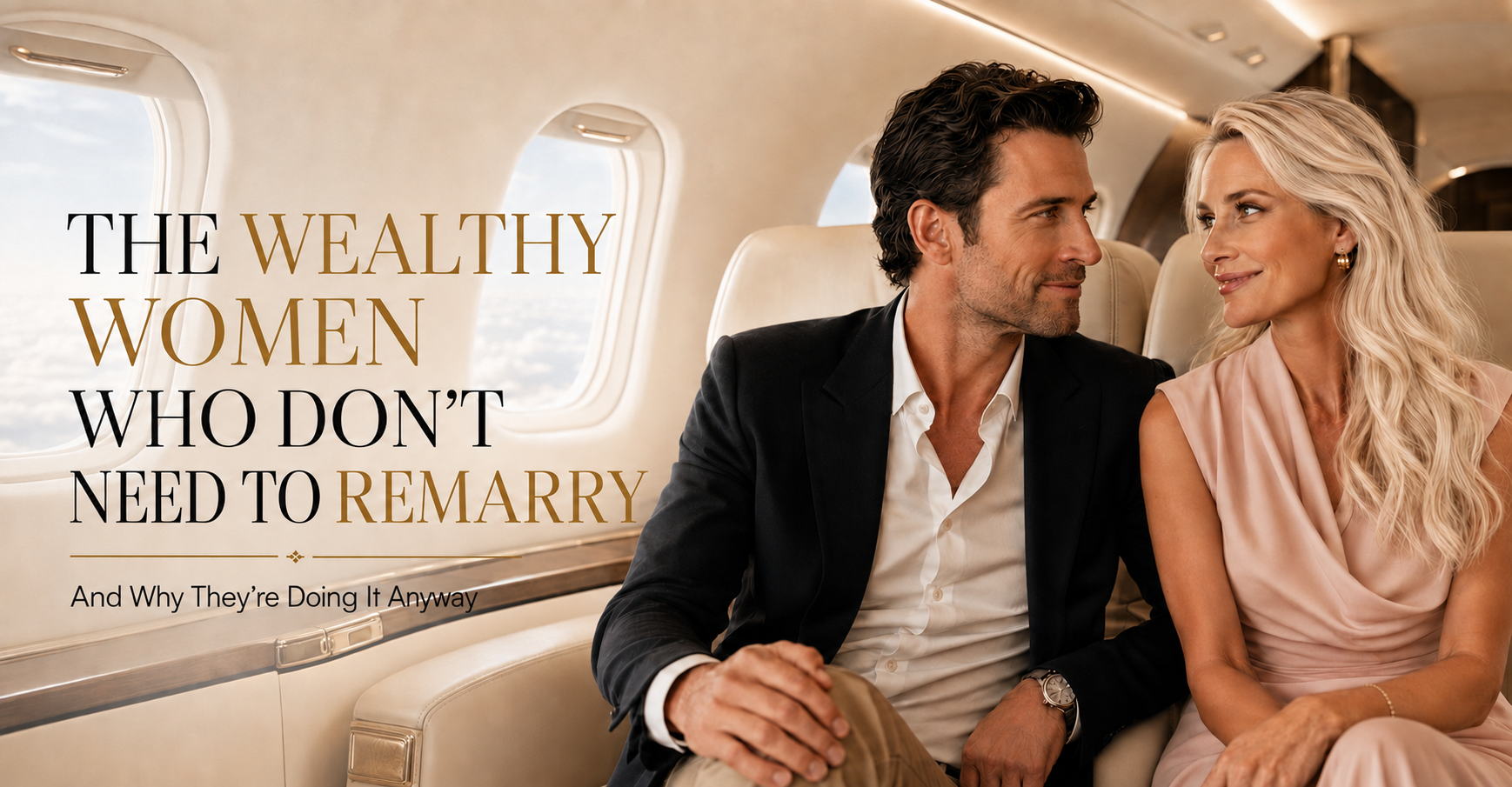 The Wealthy Women Who Don't Need to Remarry, and Why They're Doing It Anyway