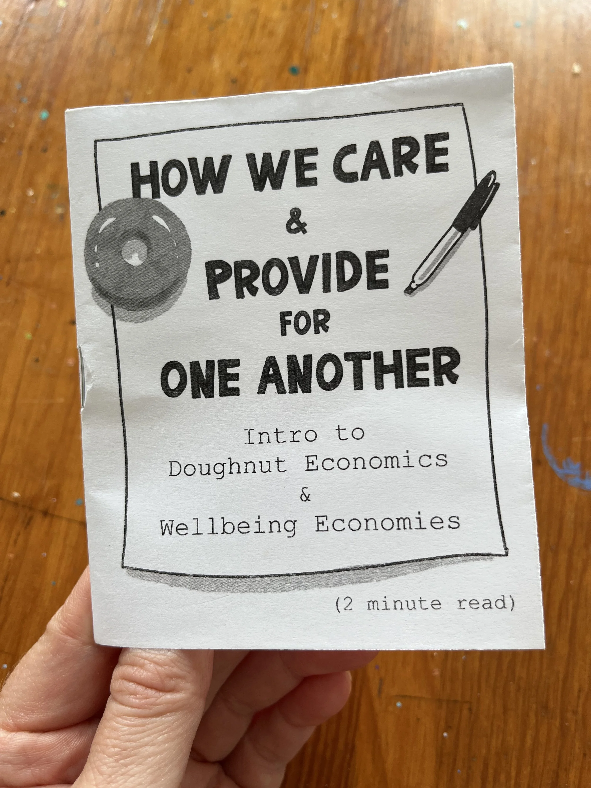 Intro to Doughnut Economics Infographic Zine, 2024