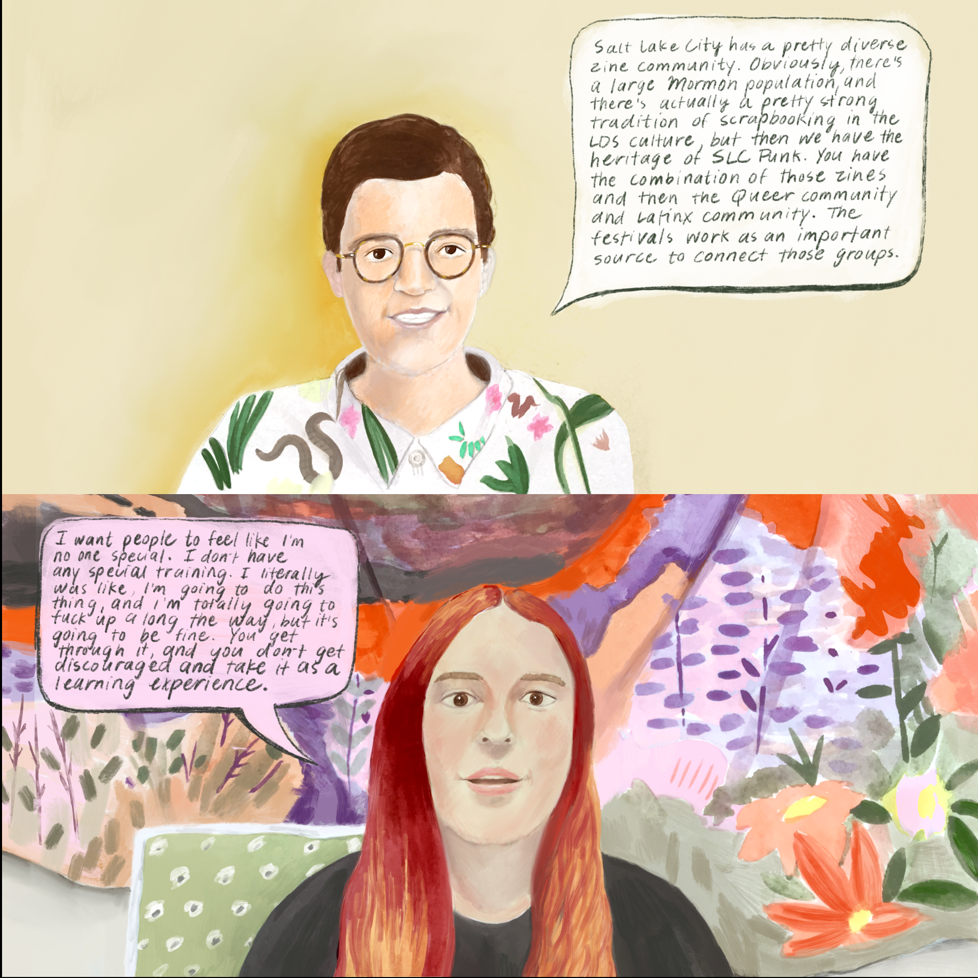 Image from Interview with Zine Fair Organizers Article featured in Issue 2 of Electric Squeak