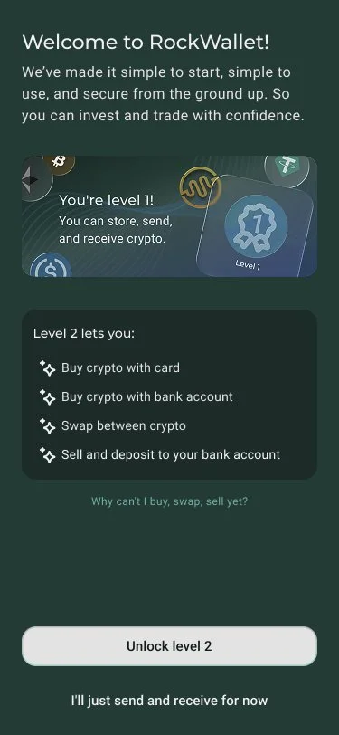 Welcome to existing users who have used RockWallet before.