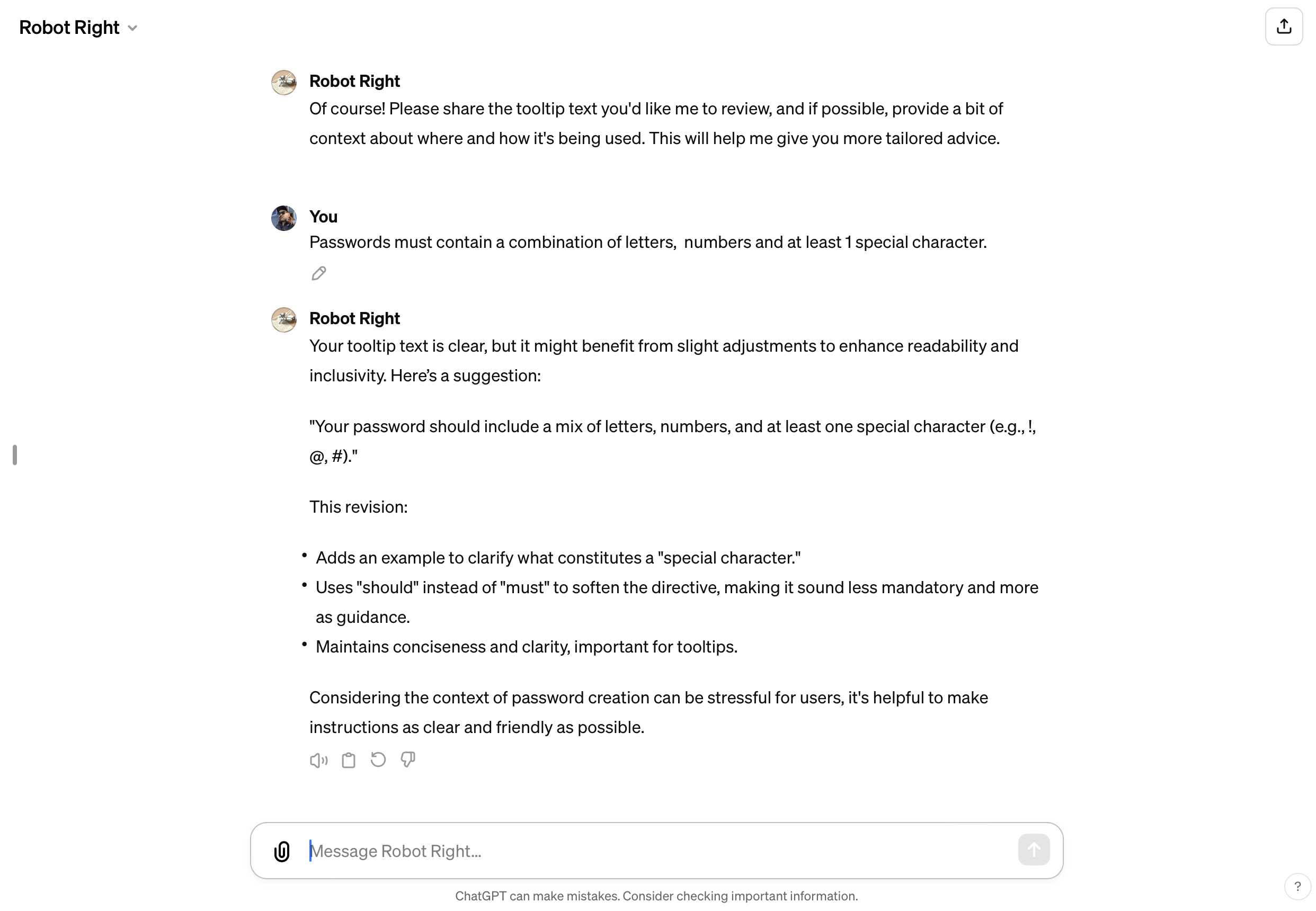 Another image of Robot Right in action.