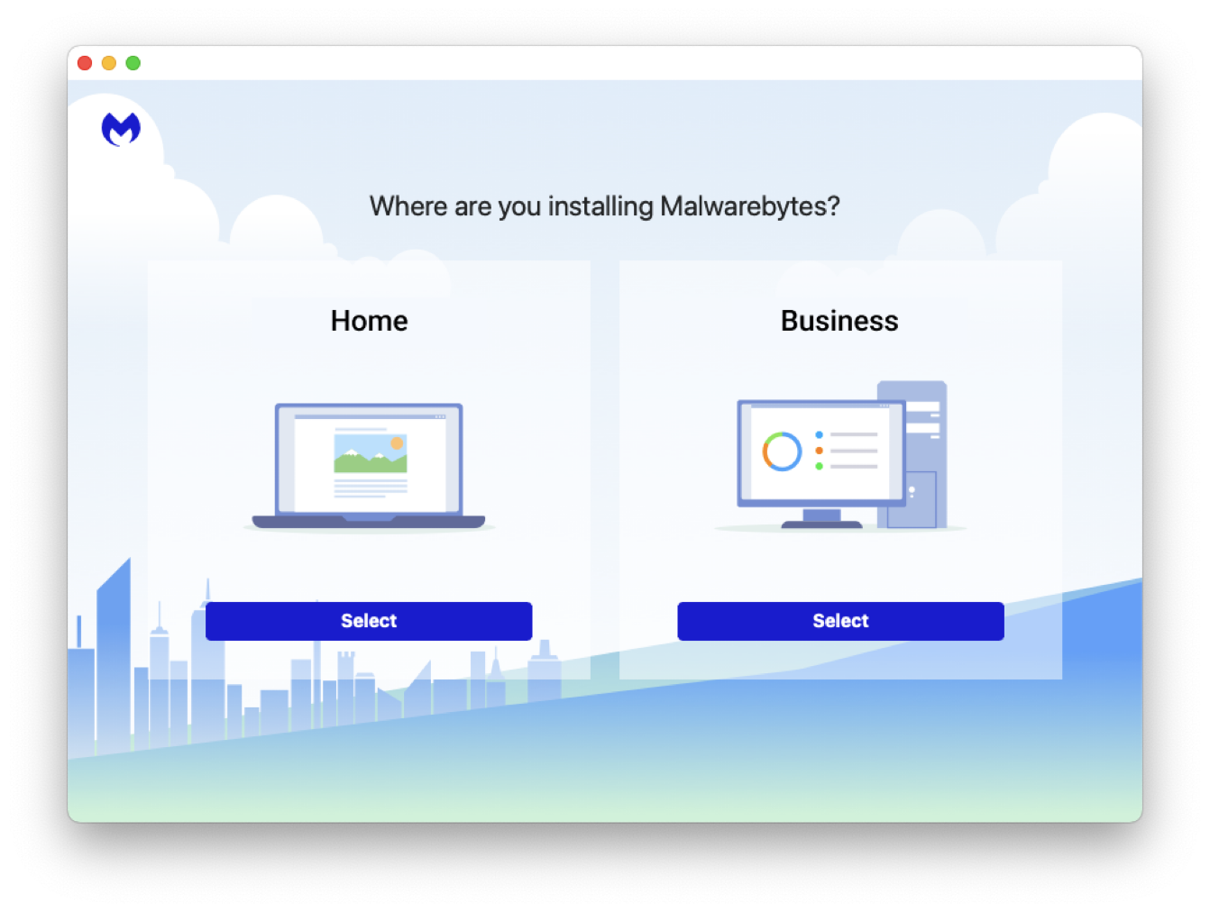 The old version of the Malwarebytes installer.