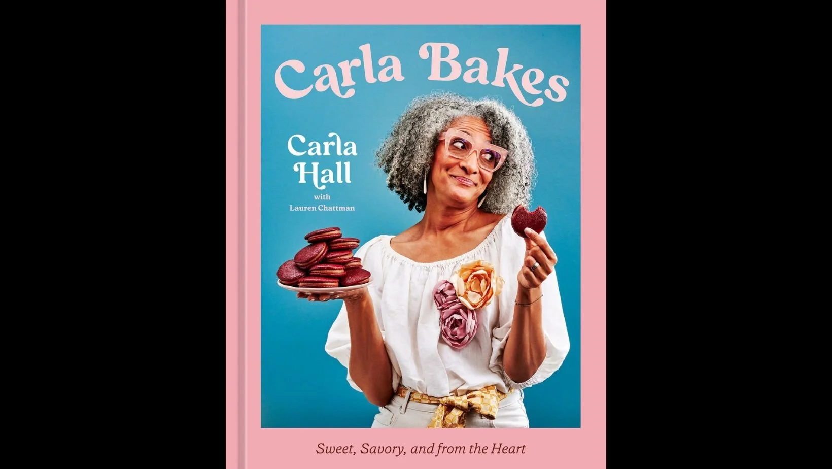 Pop-up with “Carla Bakes” baking book