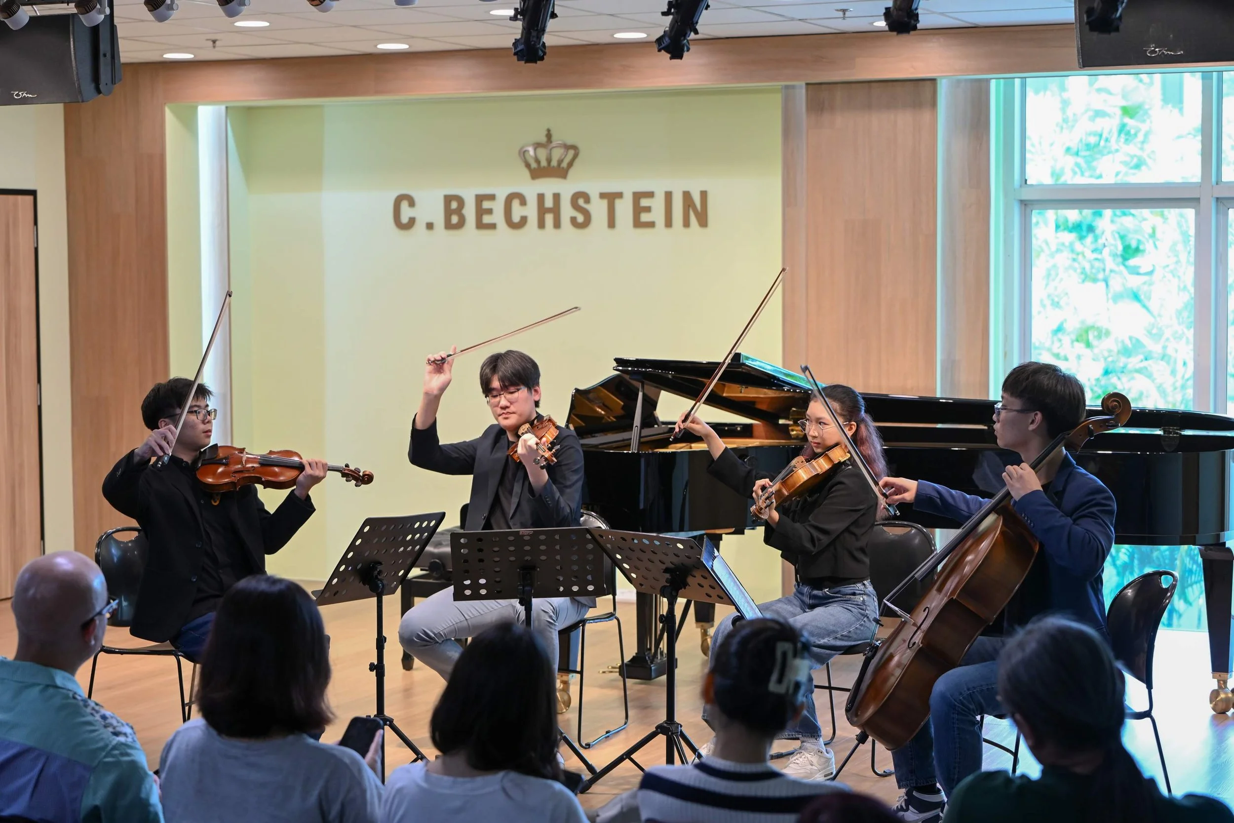 Witness the next generation of pre-professional string quartets in action