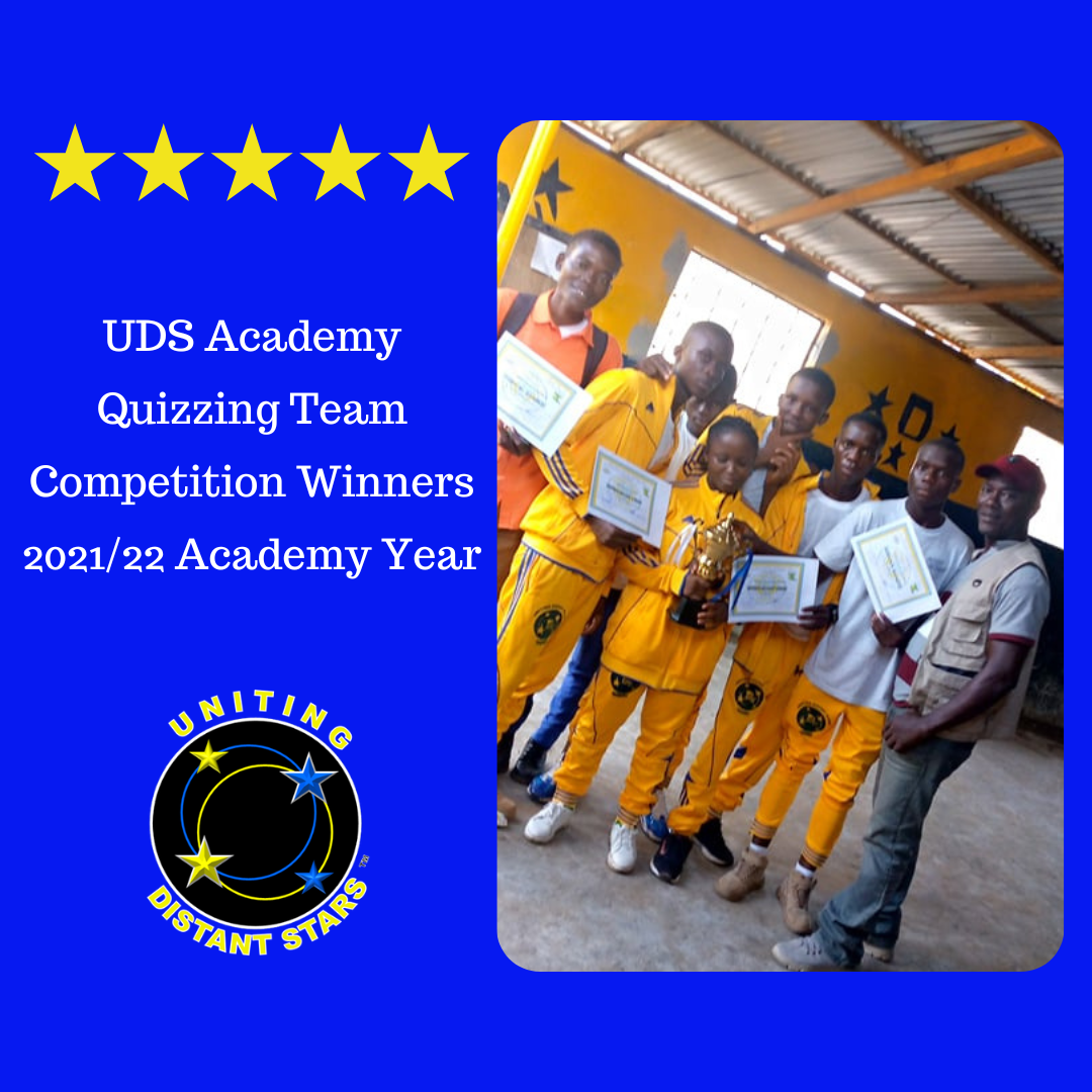 Winning Uniting Distant Stars Academy Quizzing Team