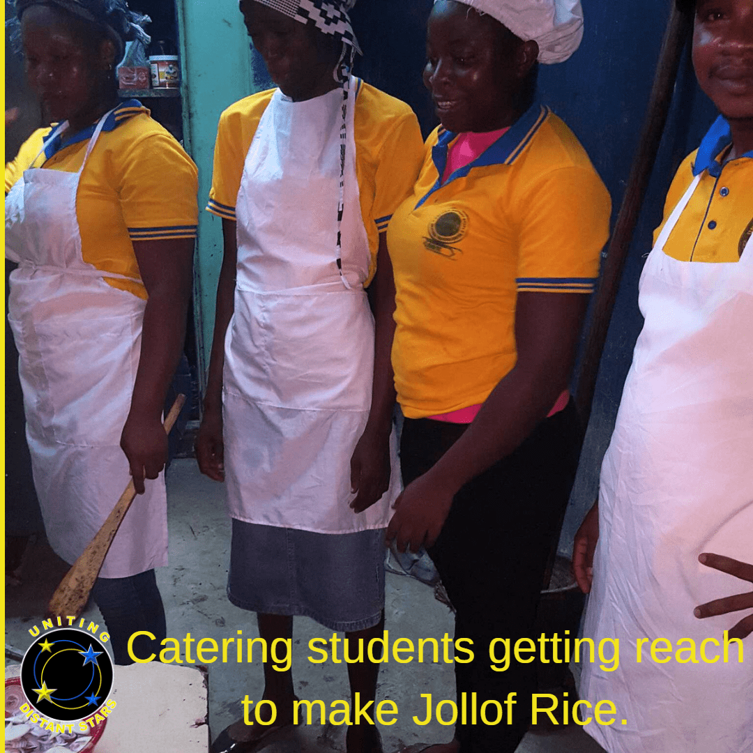 Catering Students Making Something Tasty: Jollof Rice