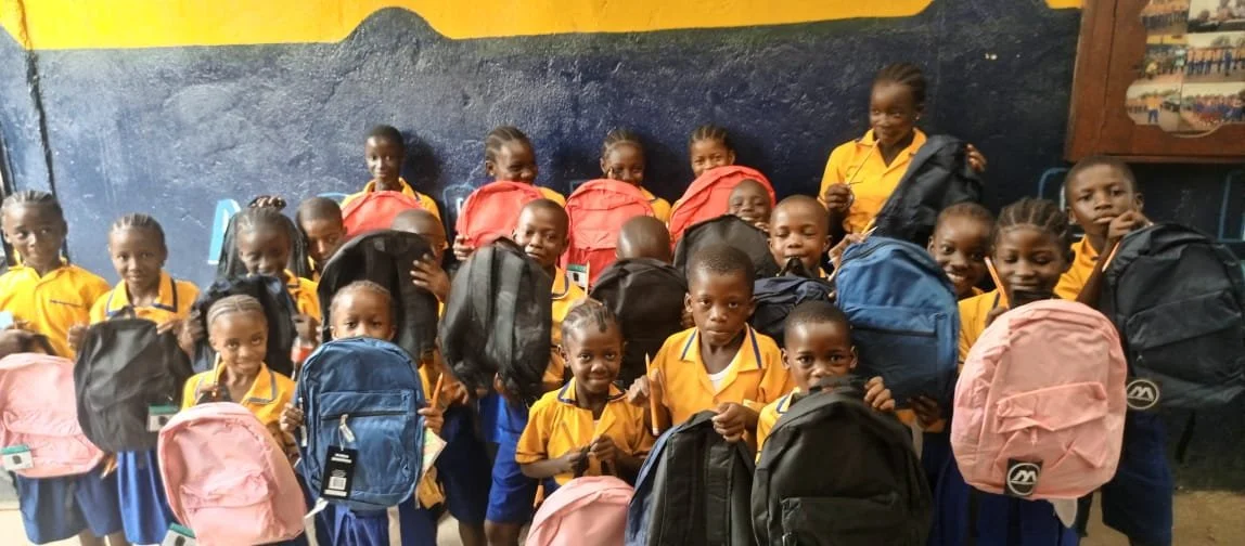 Academic Students With The Highest Test Scores Receive Backpacks