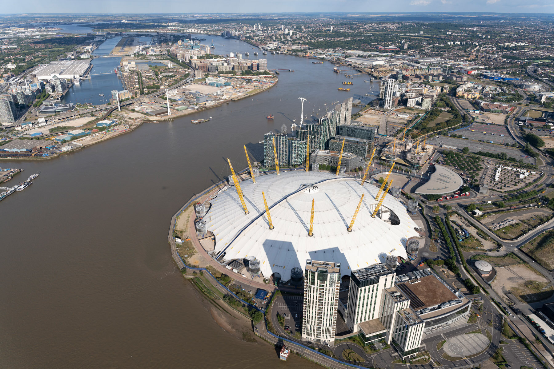 O2 Arena Aerial Photography - July 2020 © Joas Souza