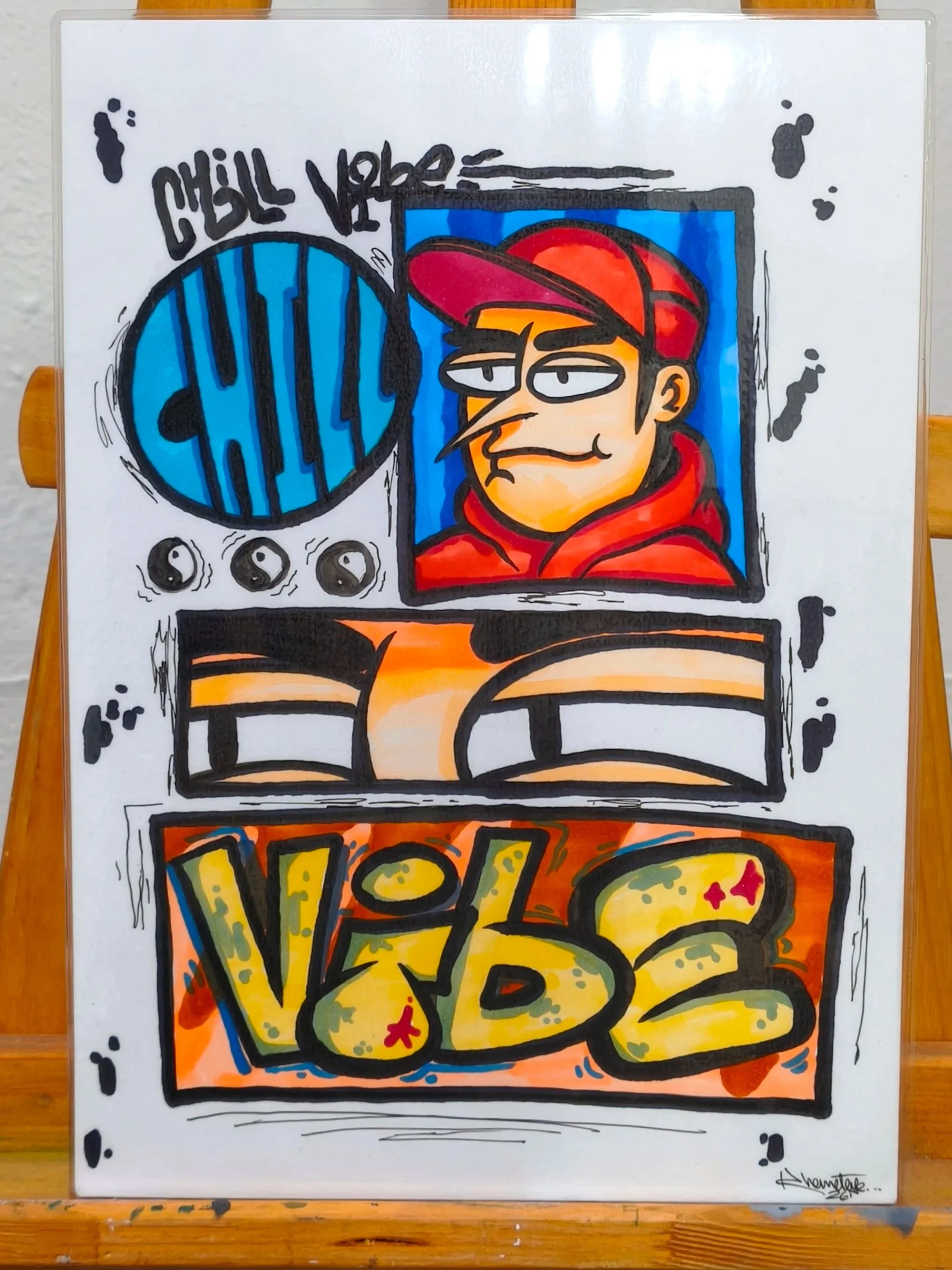 CHILL VIBES — ORIGINAL STREET ART