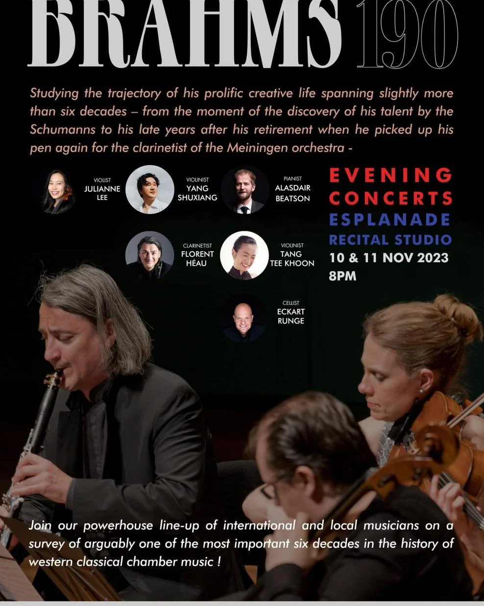 Lots n lotsa Brahms coming up real soon!!!! Super excited and humbled to be playing and learning with this superstar lineup! Hope to see you at the concerts 🤩🤩
www.sistic.com.sg/events/brahms1123
#CMAS #chamber #music