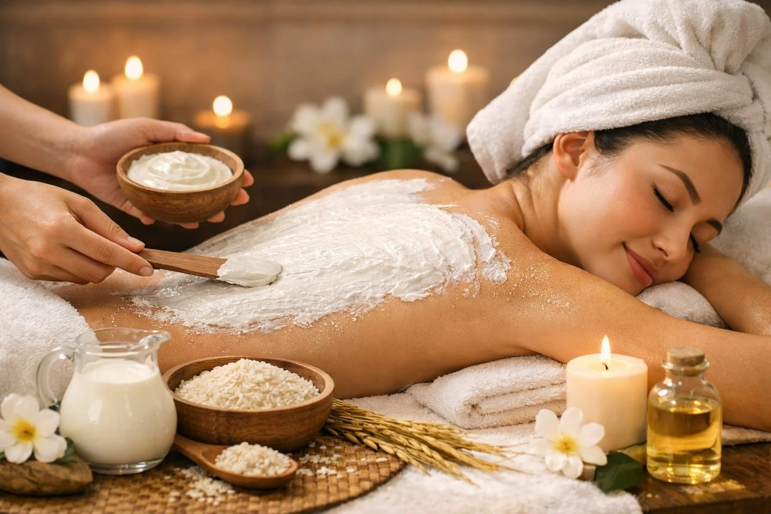 Body Treatment With Rice Milk Body Mask for Healthy &amp; Naturally Glowing Skin